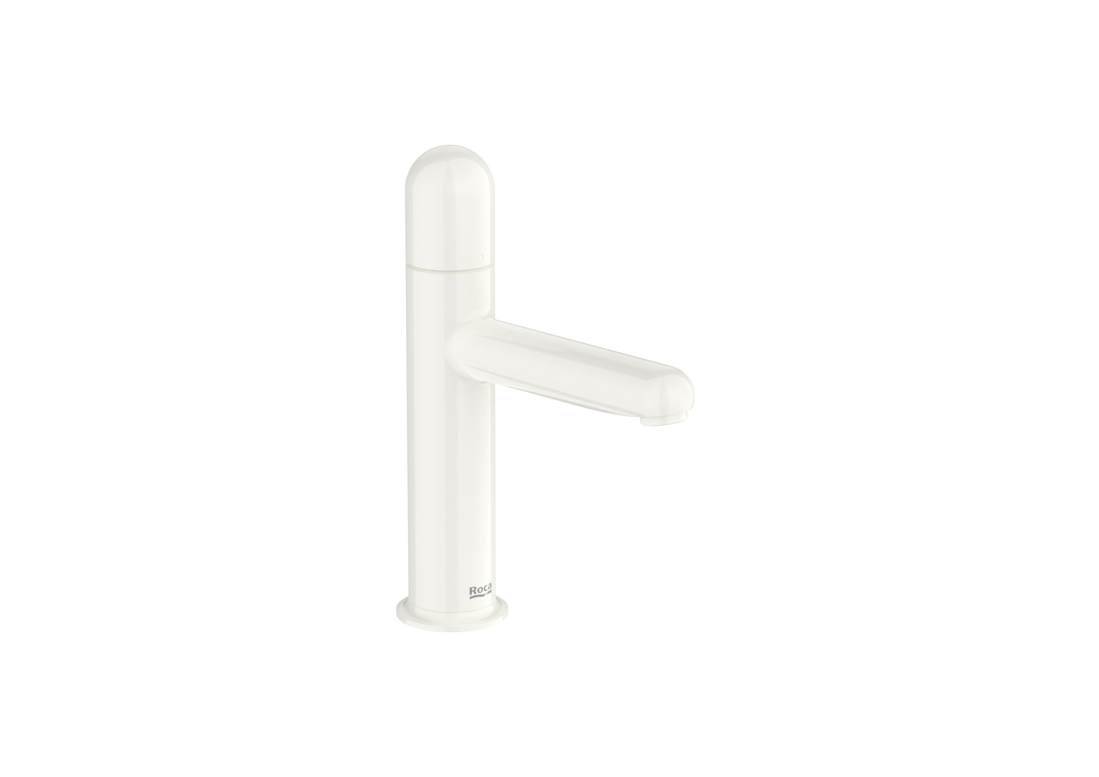 Roca - Mezclador monomando de cuerpo liso para lavabo con maneta Dome Blanco, Nu A5A3Y3FP30