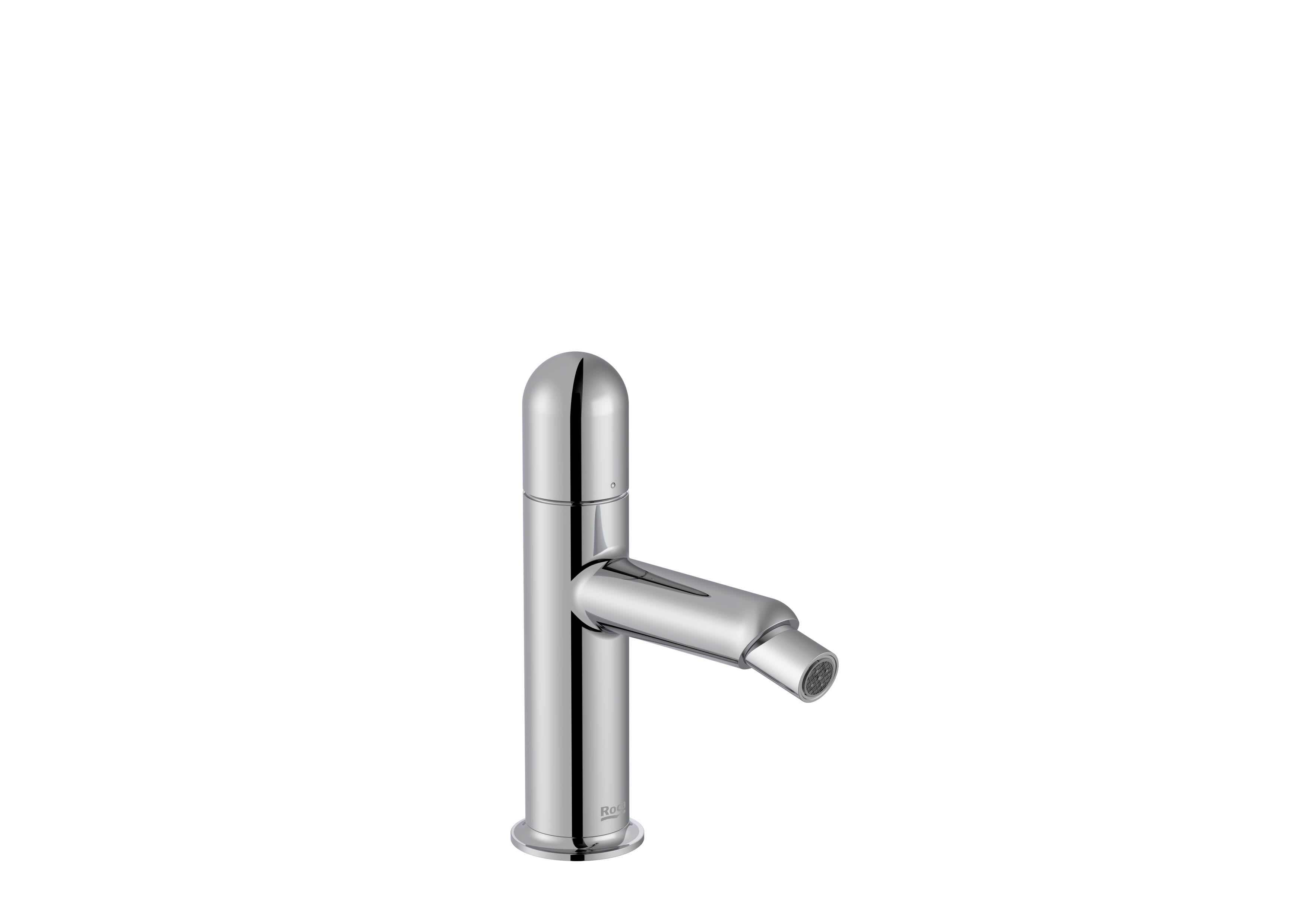 ROCA - Mixer Monomando de corpo liso para Bidé com Dome Handle, Nu Chromed A5A6X3FC00