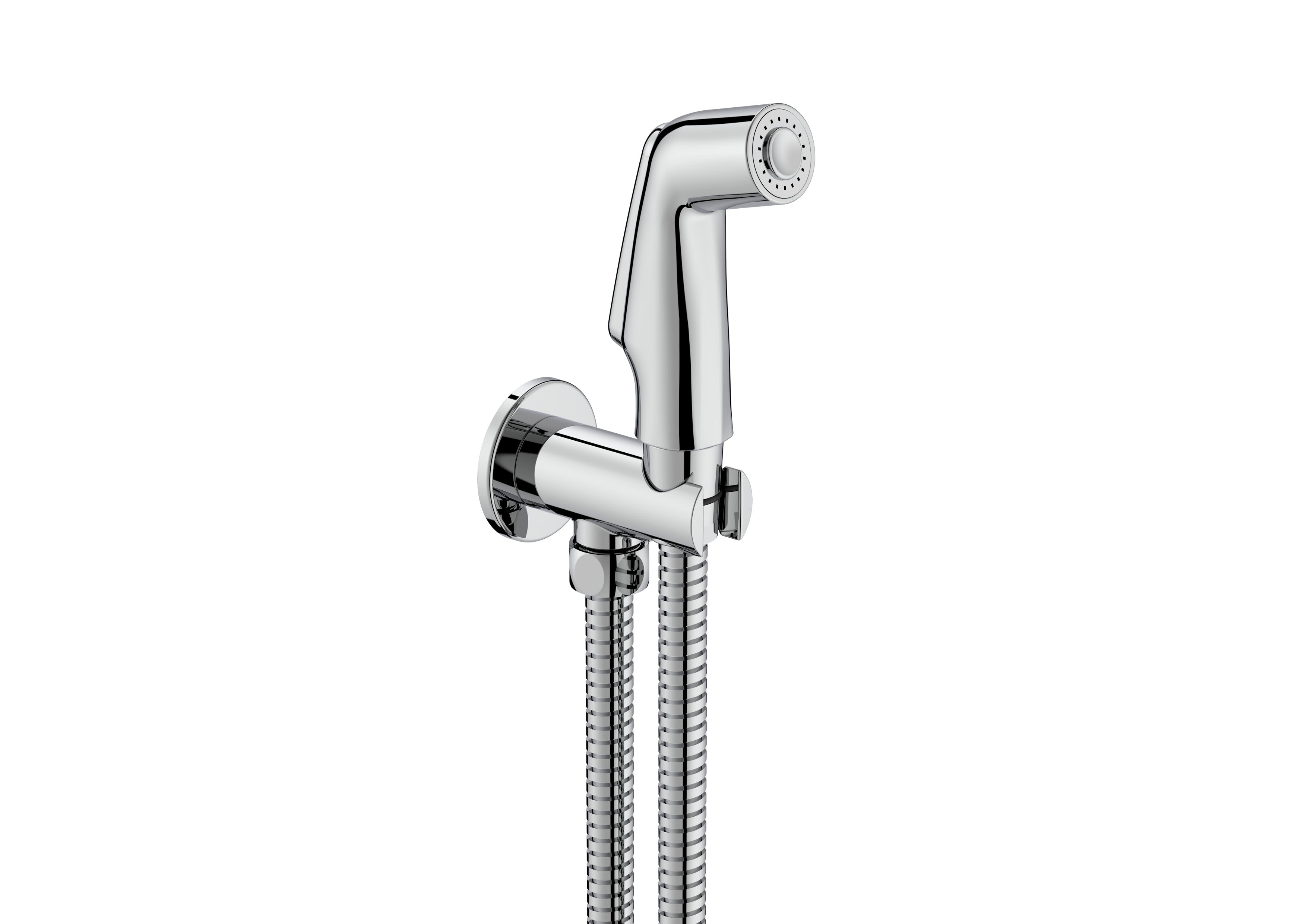 Roca - Bidé Shower Kit (1 Output) Vær frisk med Auto -stop, Chrome A5B9230C00