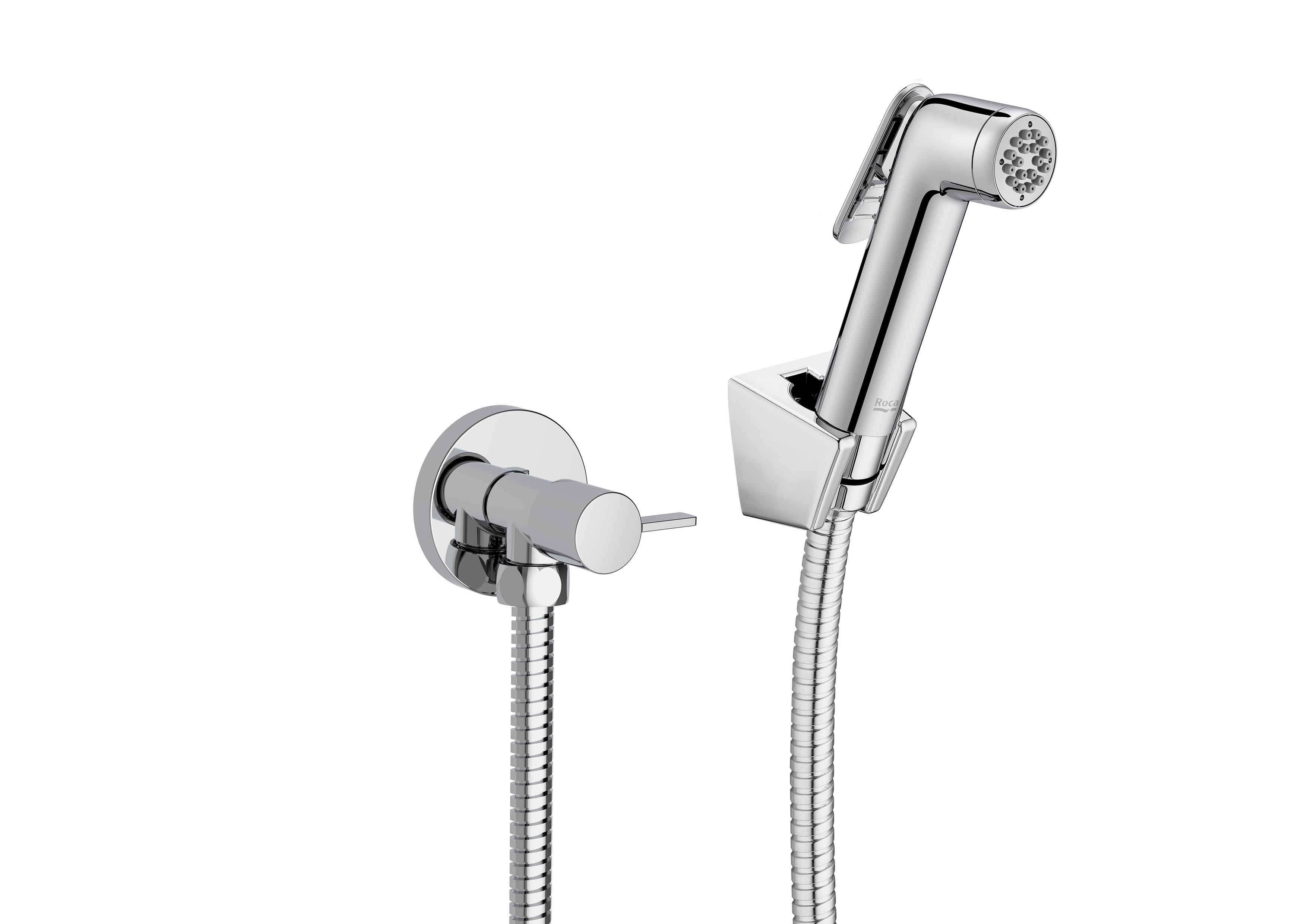 Roca - Bidé Shower Kit (1 Aschur) a bheith úr le heochair chéim, Chrome A5B9M30C00