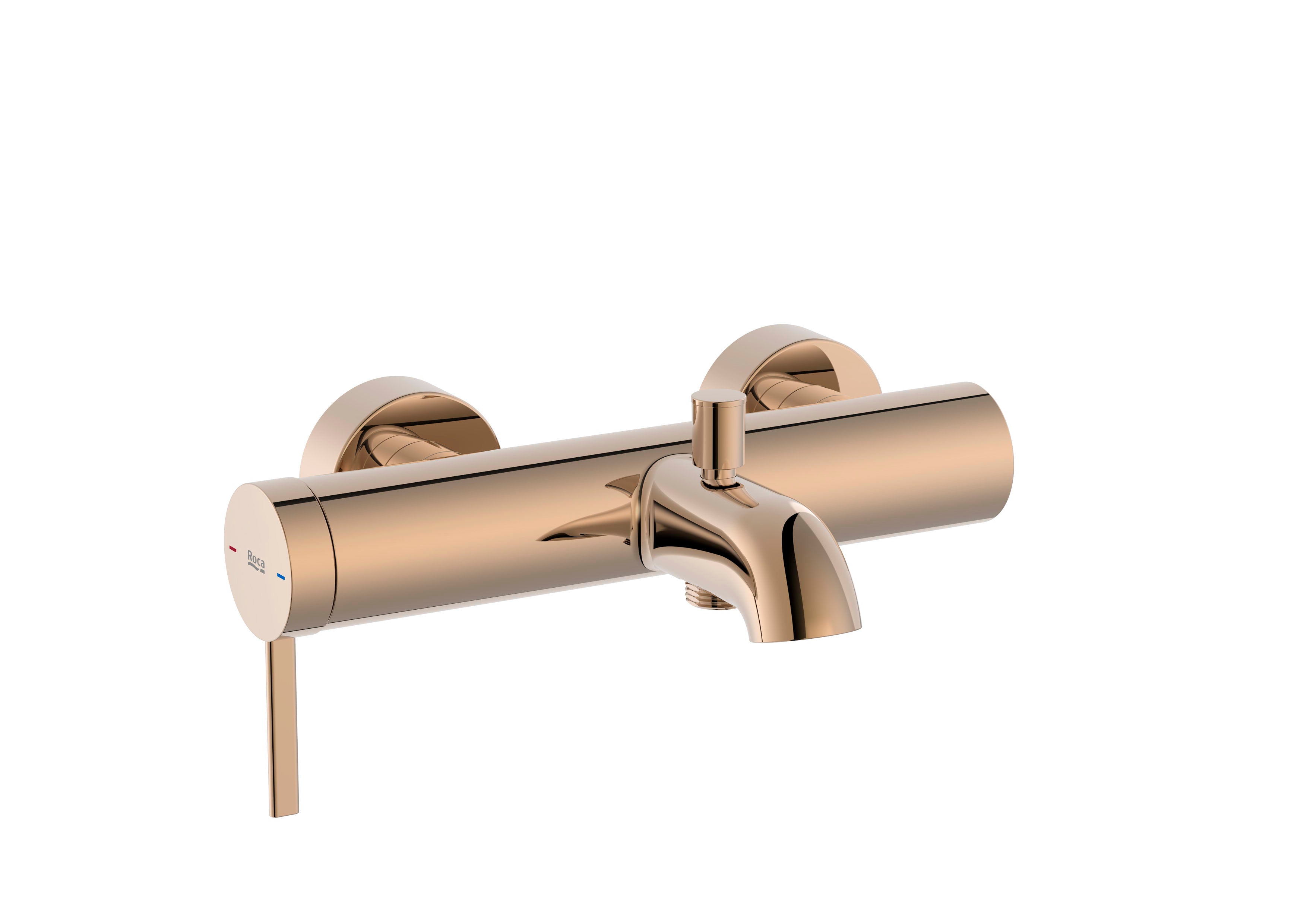 Roca - Mixer Mixer Outdoor voor badkamer -ducha met automatische omvormer Ona Pink Gold A5A029erg0