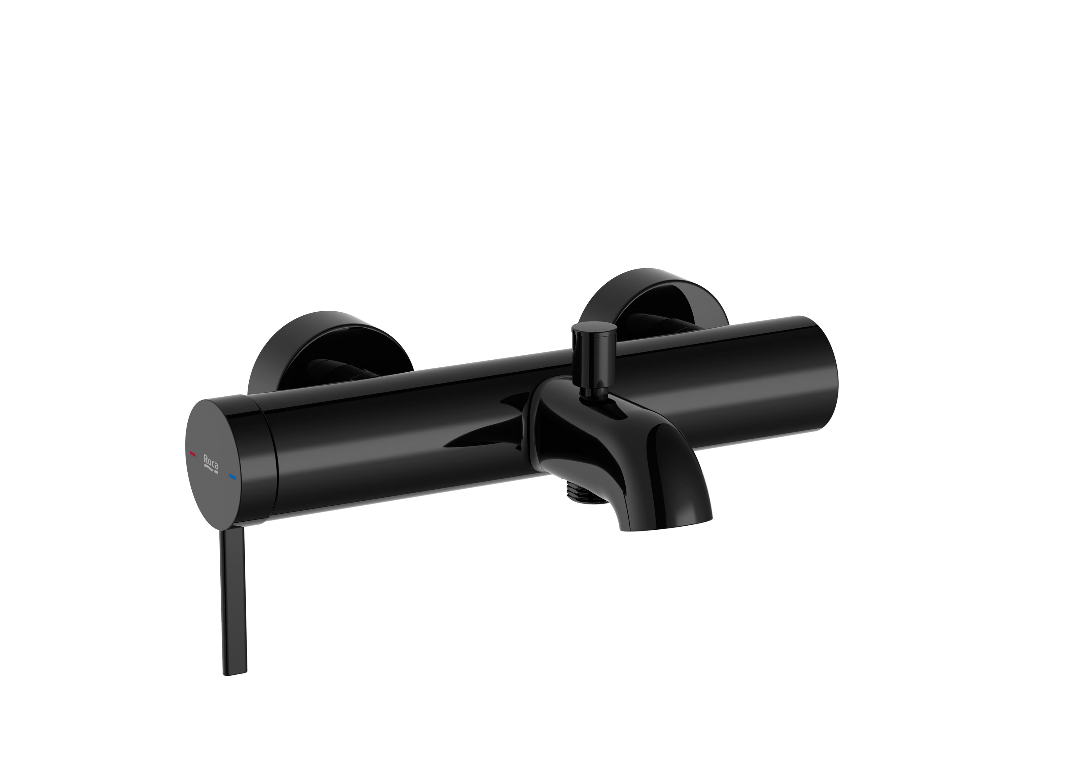 Roca - Mezclador monomando exterior para baño-ducha con inversor automático Ona Negro Titanio A5A029ECN0