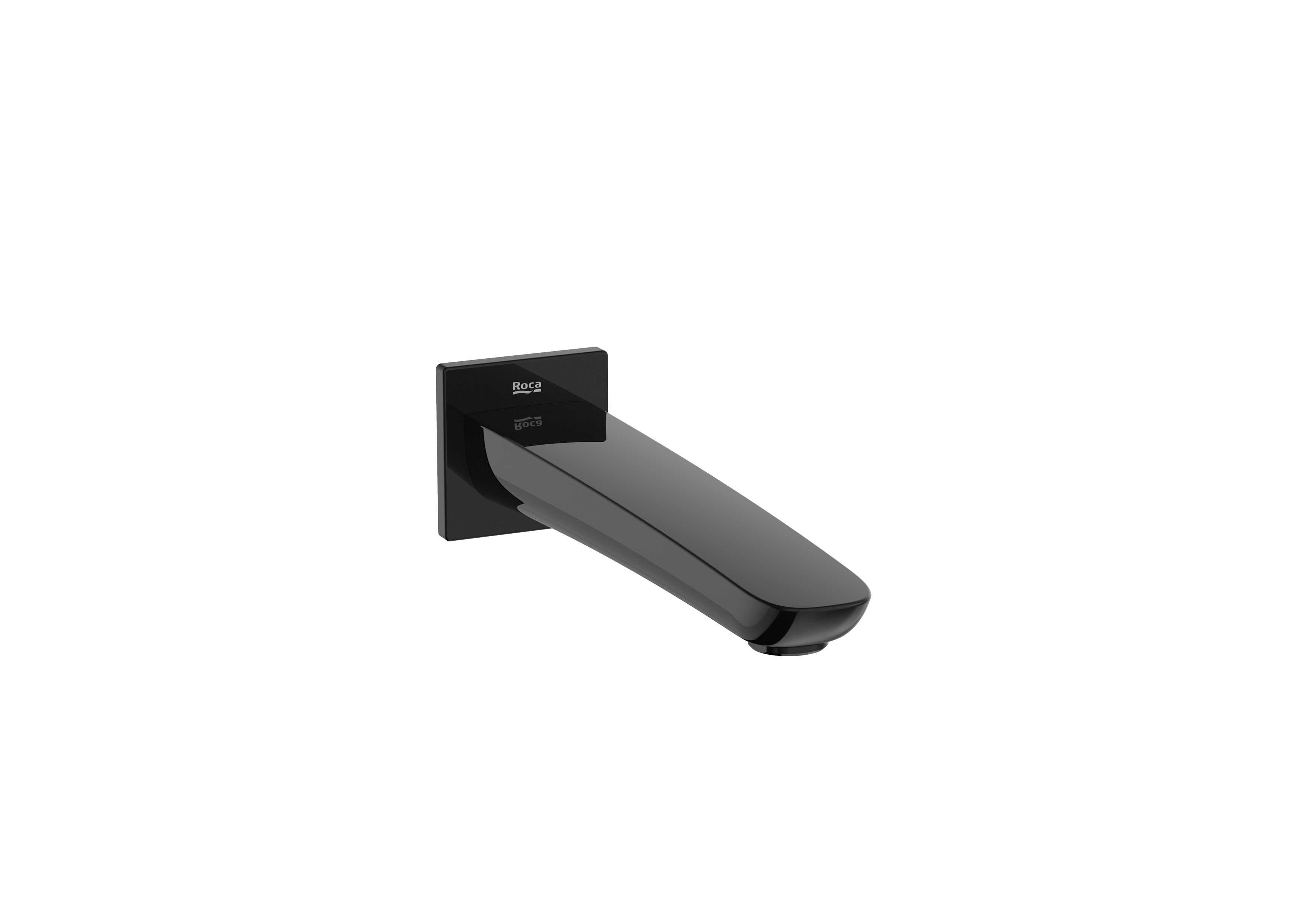 Roca - Caño de pared para bañera Insignia Negro Mate  A5A0703CN0