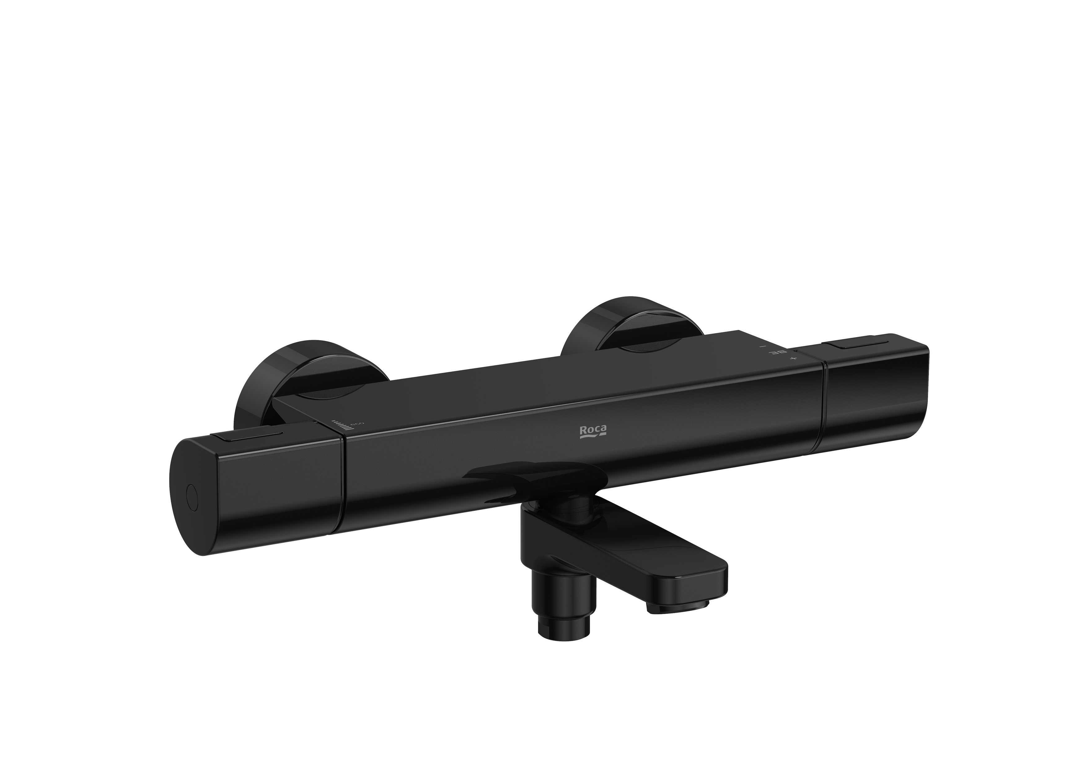 Misturador termostático Roca-Outdoor para titânio preto-preto T-1000 A5A1E2ECN0