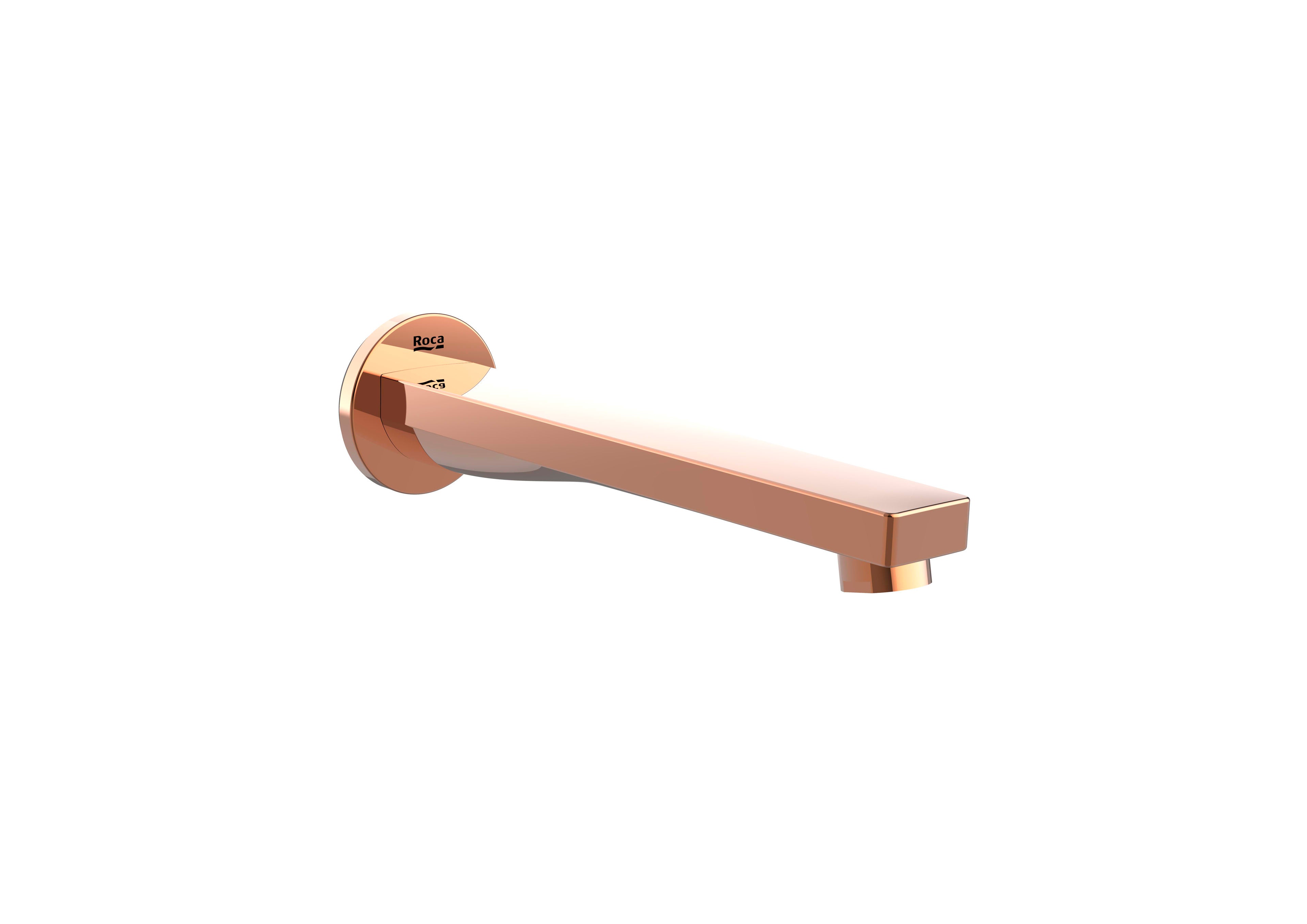 ROCA - Square - tubo da parete per vasca da bagno aqua rosado oro A5253089rg