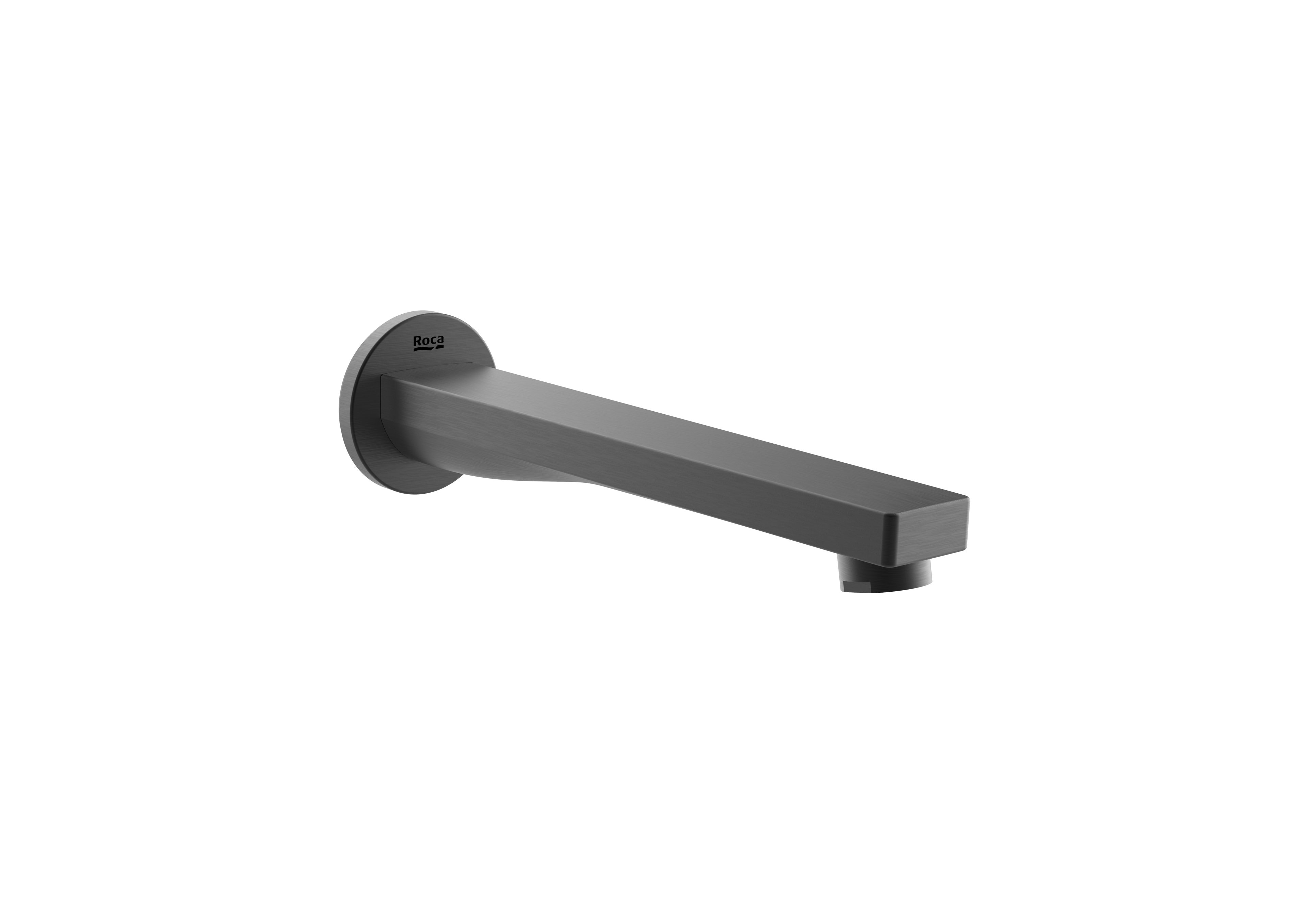 Roca - Square - Wall Pipe For Black Bathroom Black Titanium Brushed A5253089NM