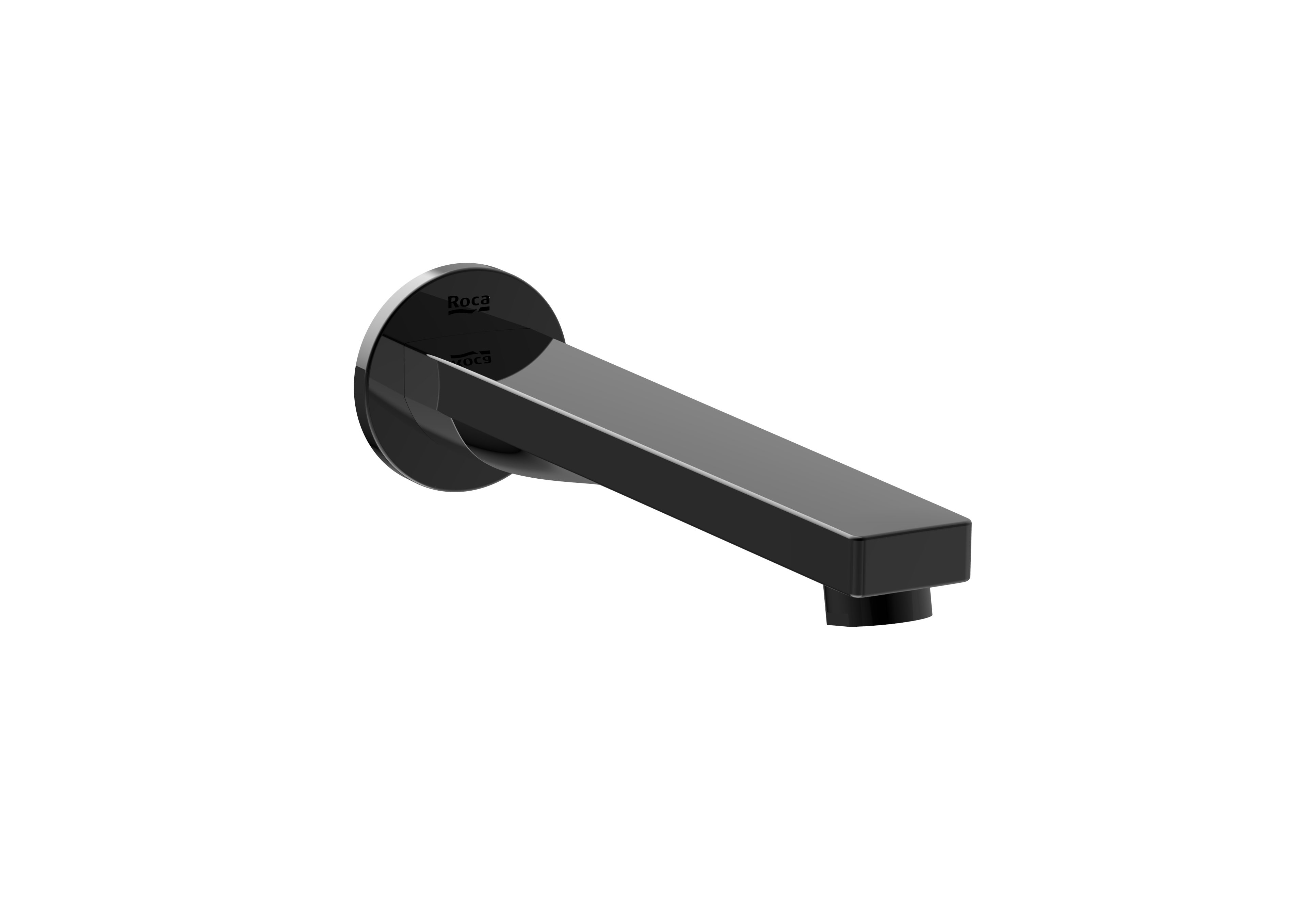 Roca - SQUARE - Caño de pared para bañera Aqua Negro TItanio A5253089CN