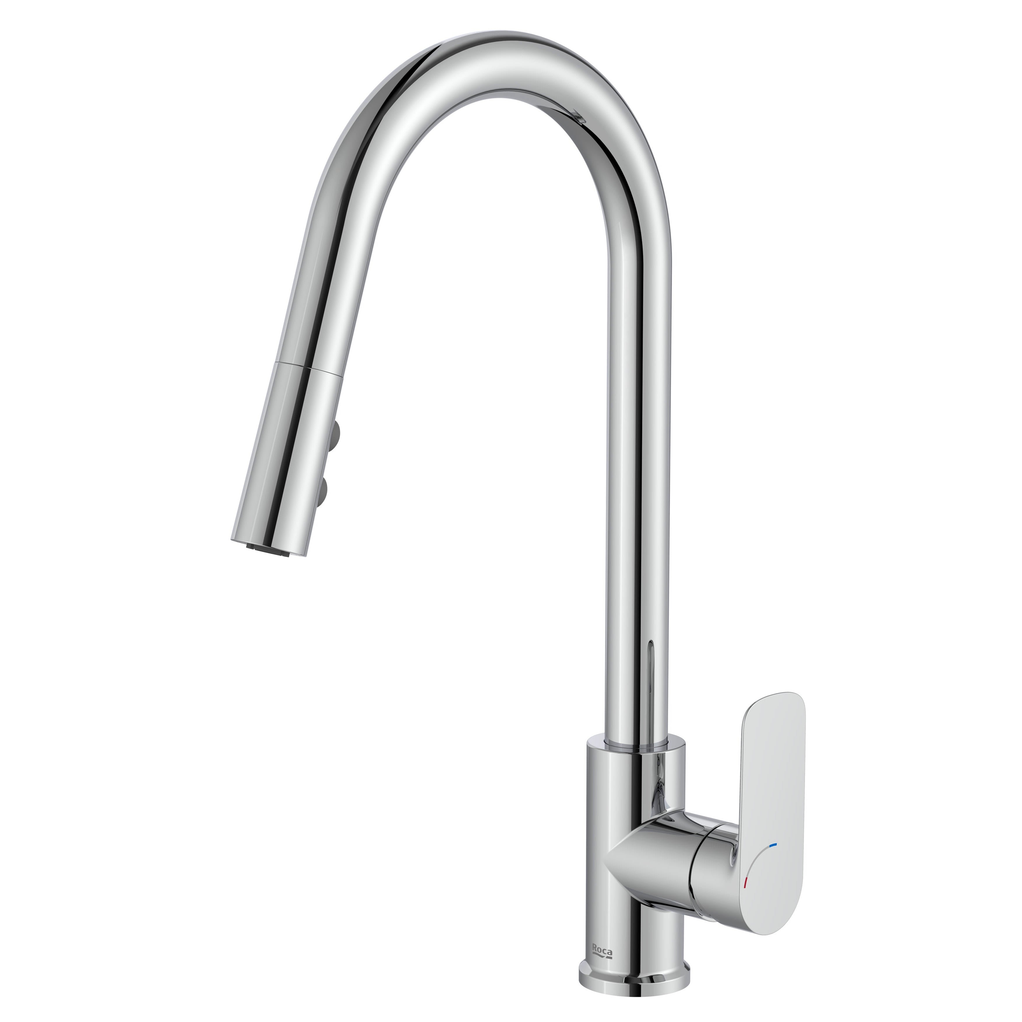 Roca - kitchen mixer with spinning pipe chrome creek A5A816ec00