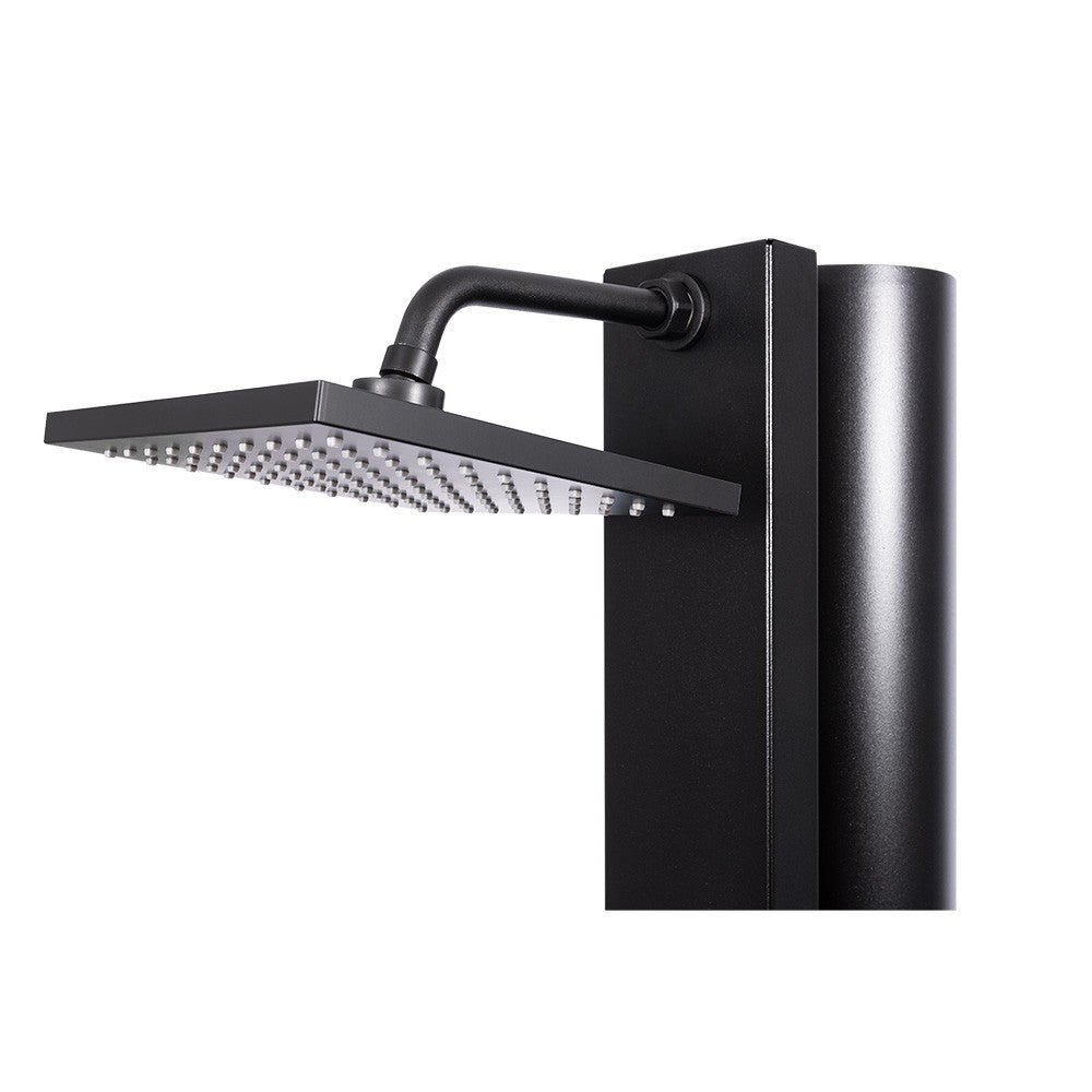 CRM - Square Black Solar Shower Monomando