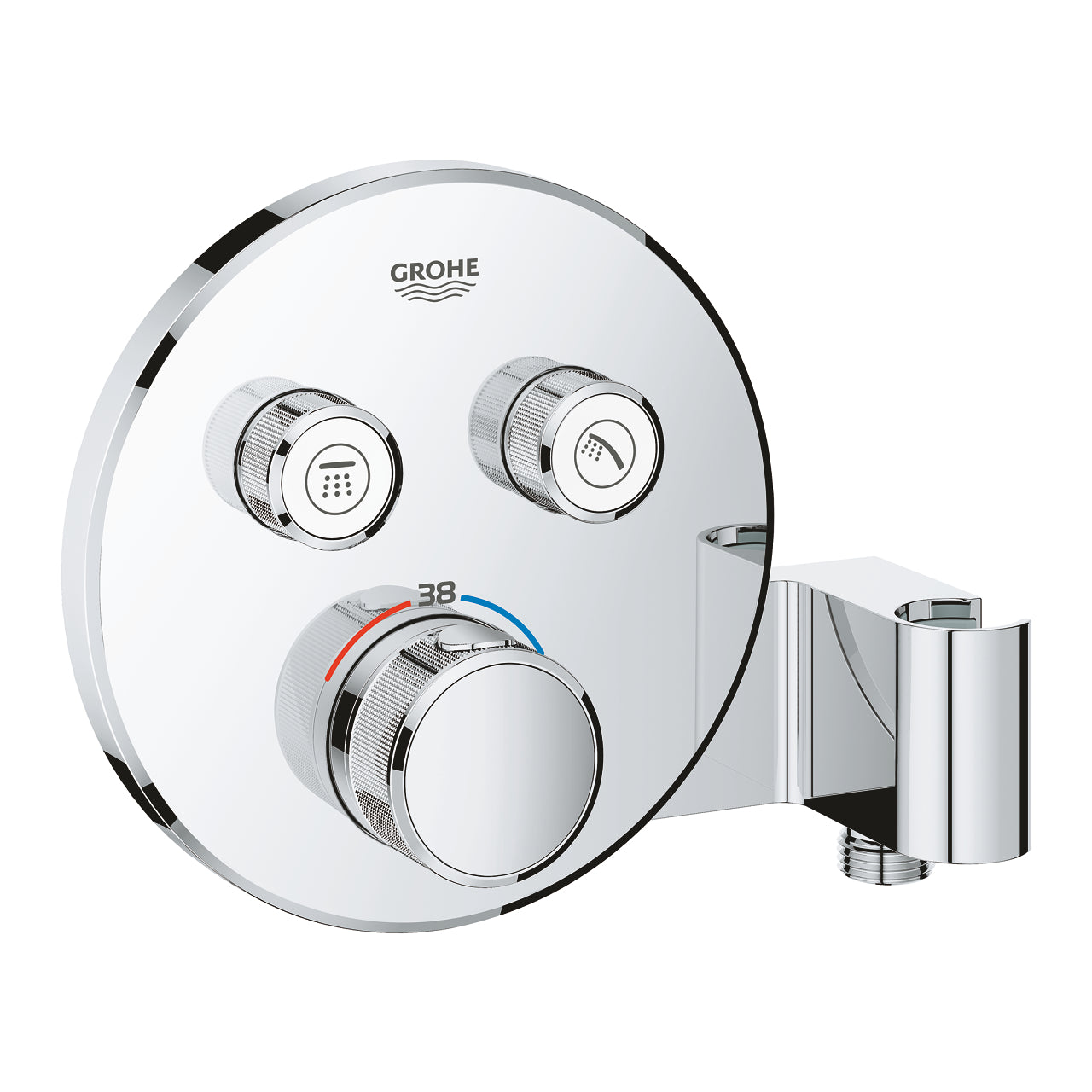 Grohe - Grohtherm SmartControl Termostato incorporato con 2 chiavi e supporto doccia integrato