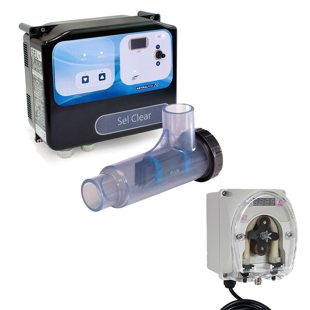 Astralpool - Salino Sel Clear + Peristaltic Pump CTX