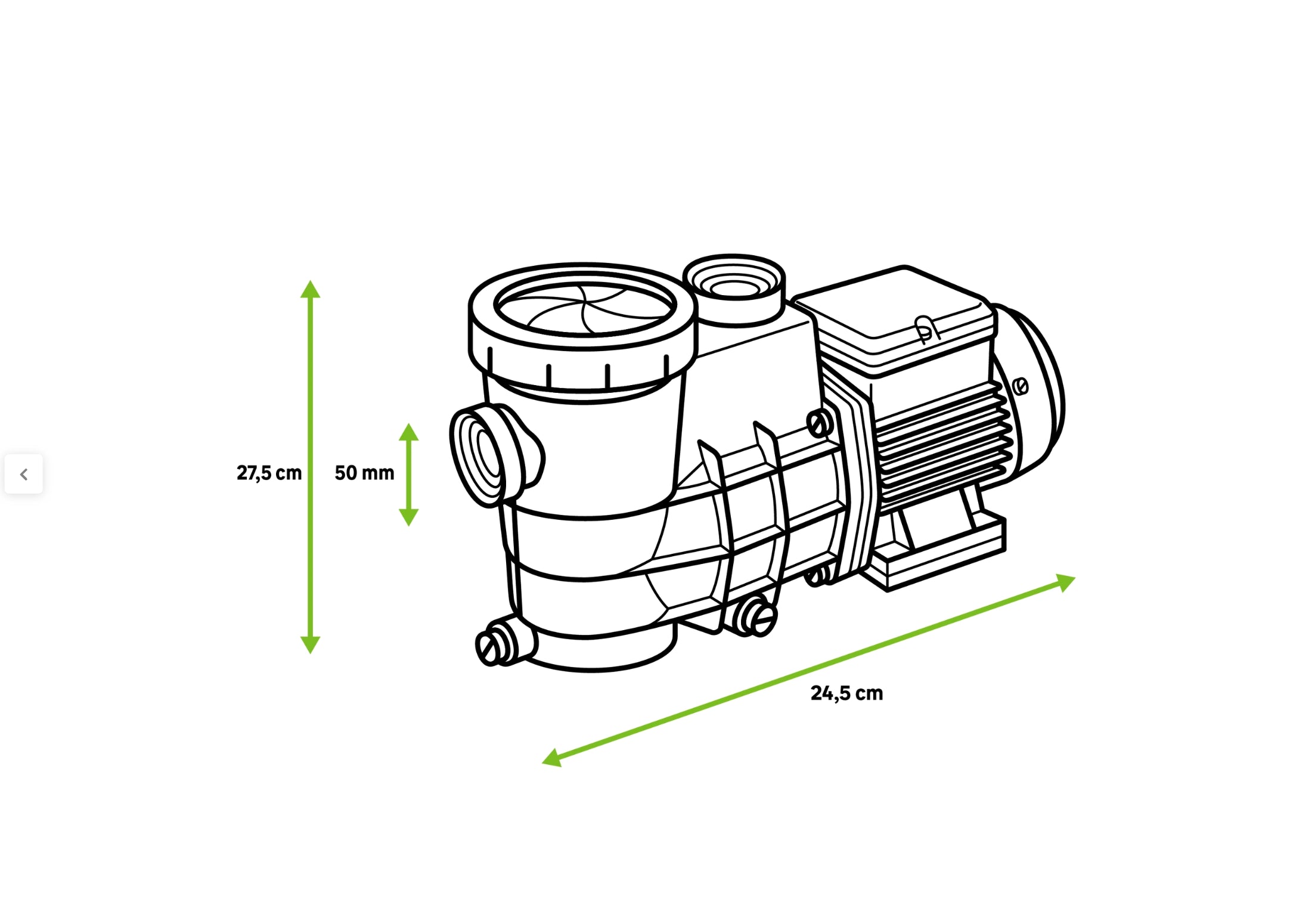 Productos QP - Bomba de piscina 0,8cv ECO