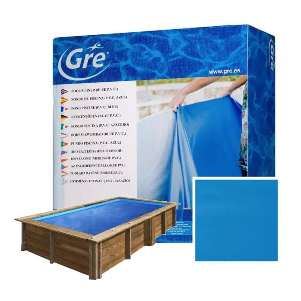 GRE - Ligne pour la piscine en bois rectangulaire Sunbay