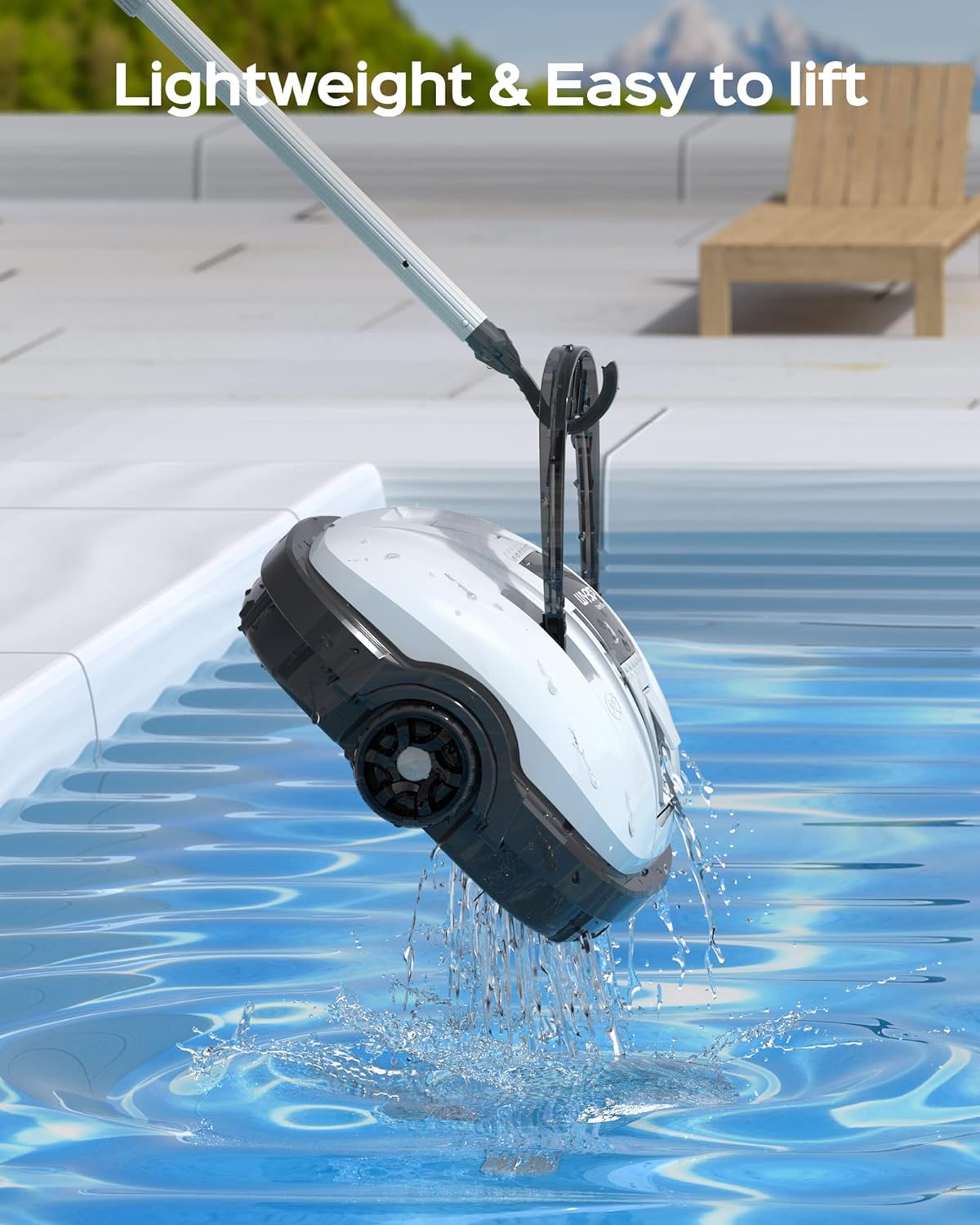 Wybot - Robot Limpiados Piscina 100 Minutos, Estacionamiento Automático, hasta 80 m²