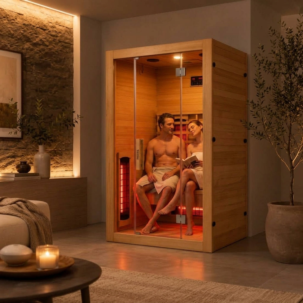 Sauna de infravermelhos para casa para 2 pessoas