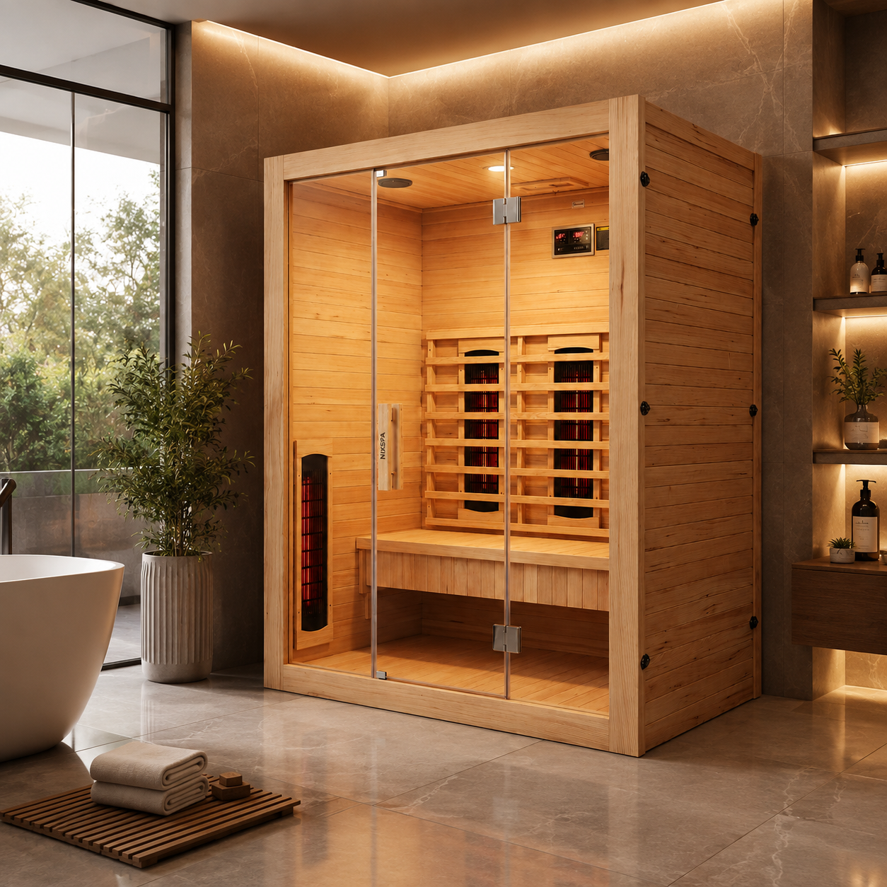 Sauna de infravermelhos para casa para 3 pessoas