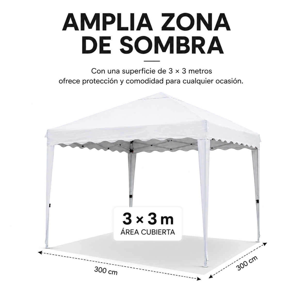 Waterdichte opvouwbare partytent 3x3 m