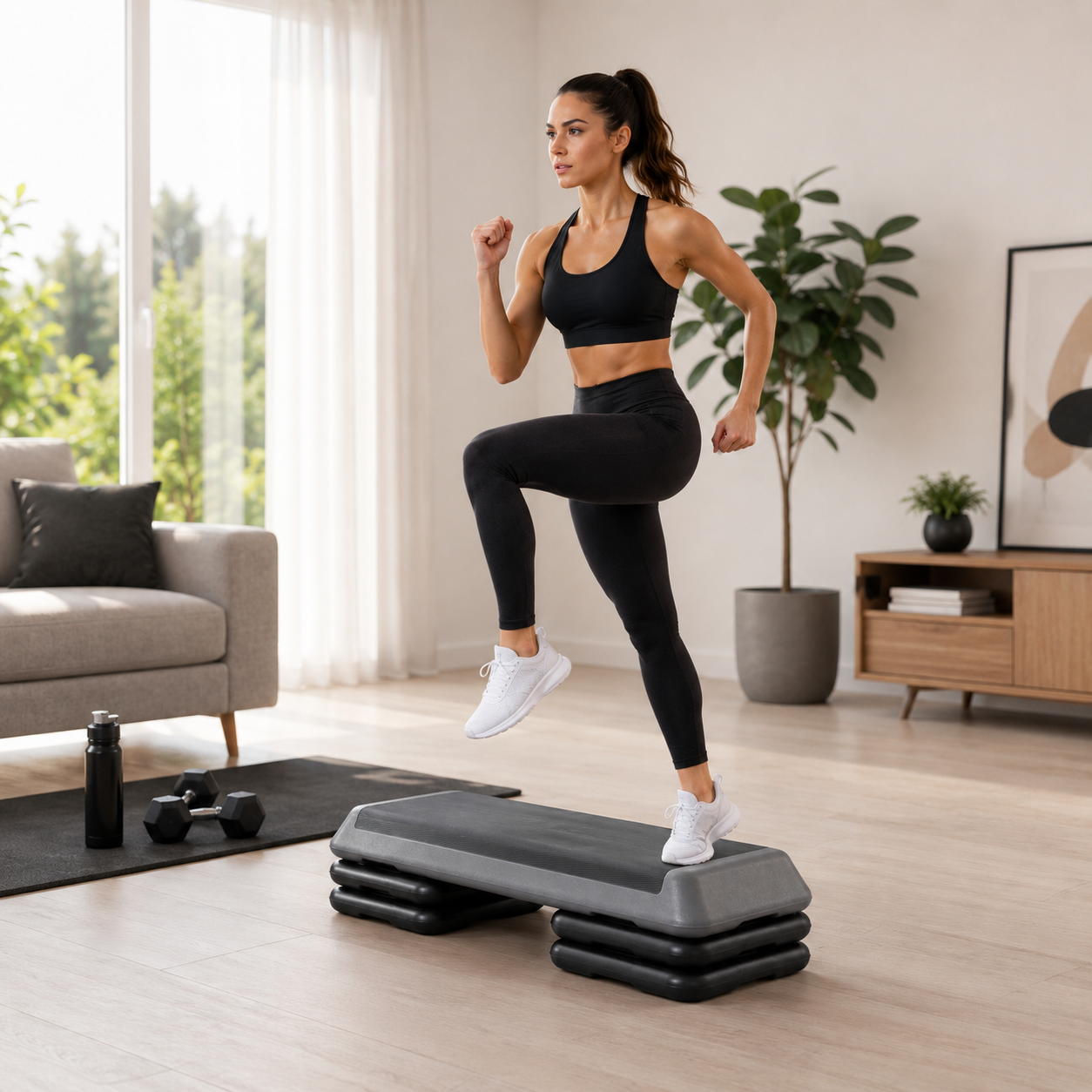 Banco Step Aeróbico Ajustável Antiderrapante