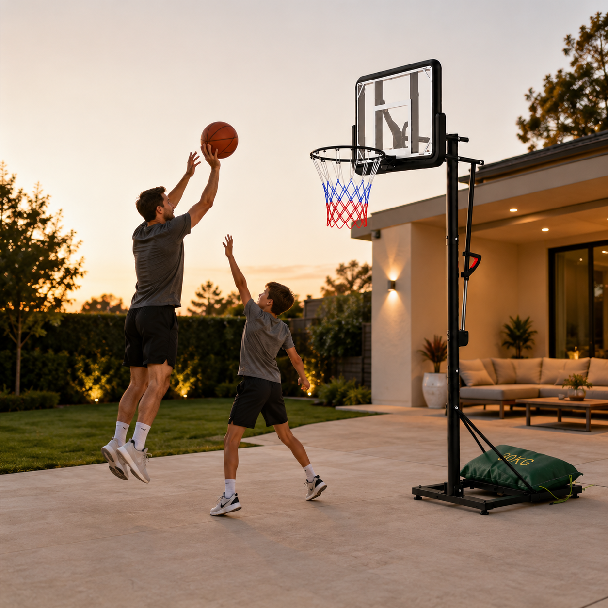 Canestro da Basket con Altezza Regolabile 2,45-3,05 m