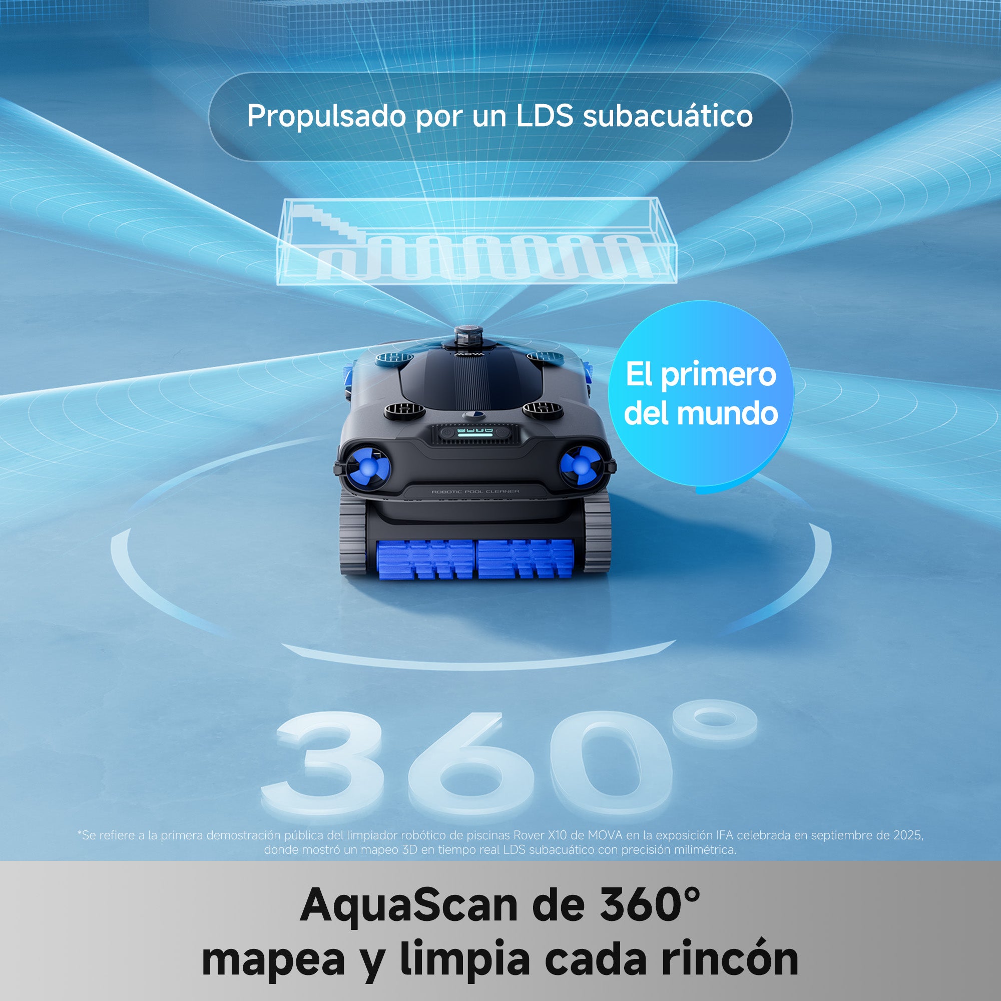 Mova - Rover X10 robot piscine sans fil