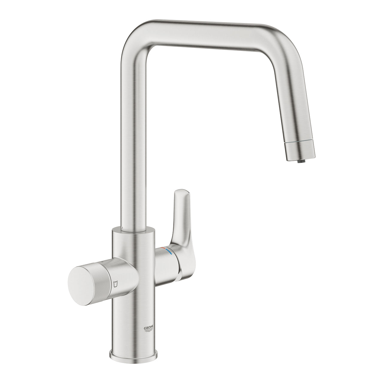 Grohe - Grifo de fregadero  Blue Pure Start con función de filtro supersteel