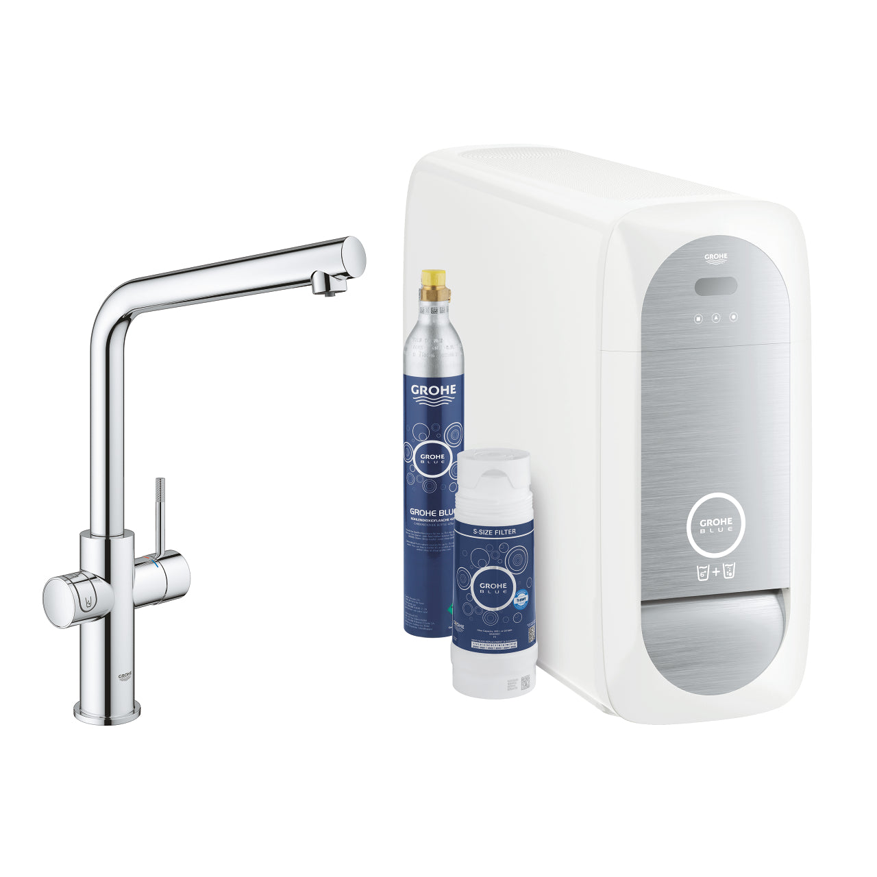 Grohe - Blue Home Starter Kit Sink Group med vannkjøling og filter caño i L