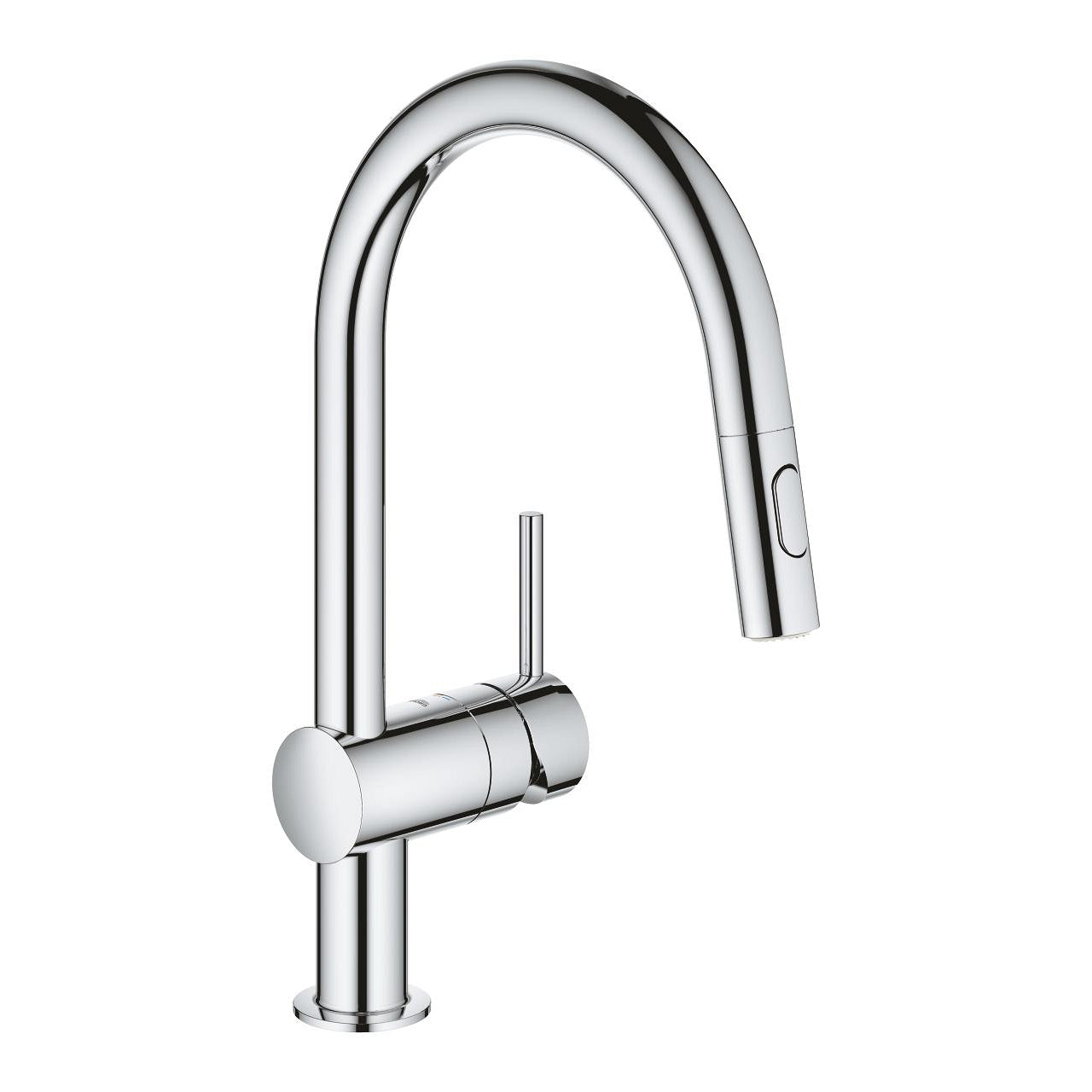 Grohe - Minta misturadora monocomando de cozinha com bica extraível cromada