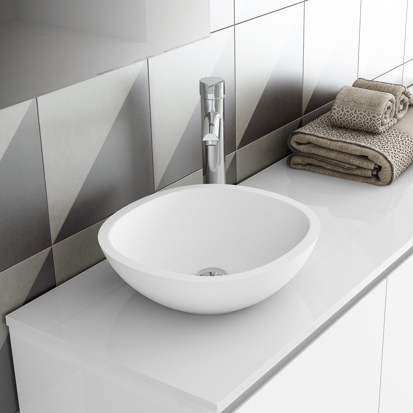 Ramon Soler - Rubinetto lavabo monocomando Drako cromato L