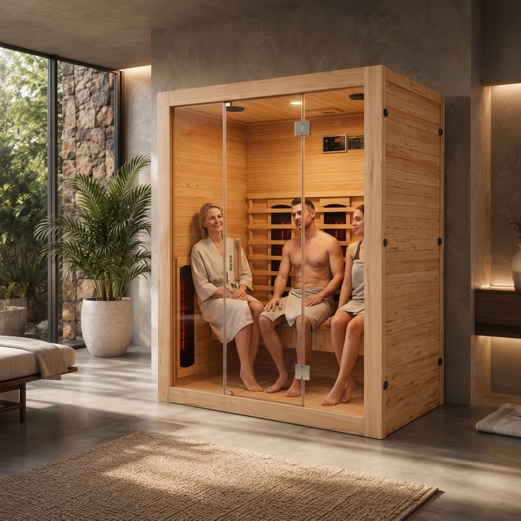 Sauna de infravermelhos para casa para 3 pessoas