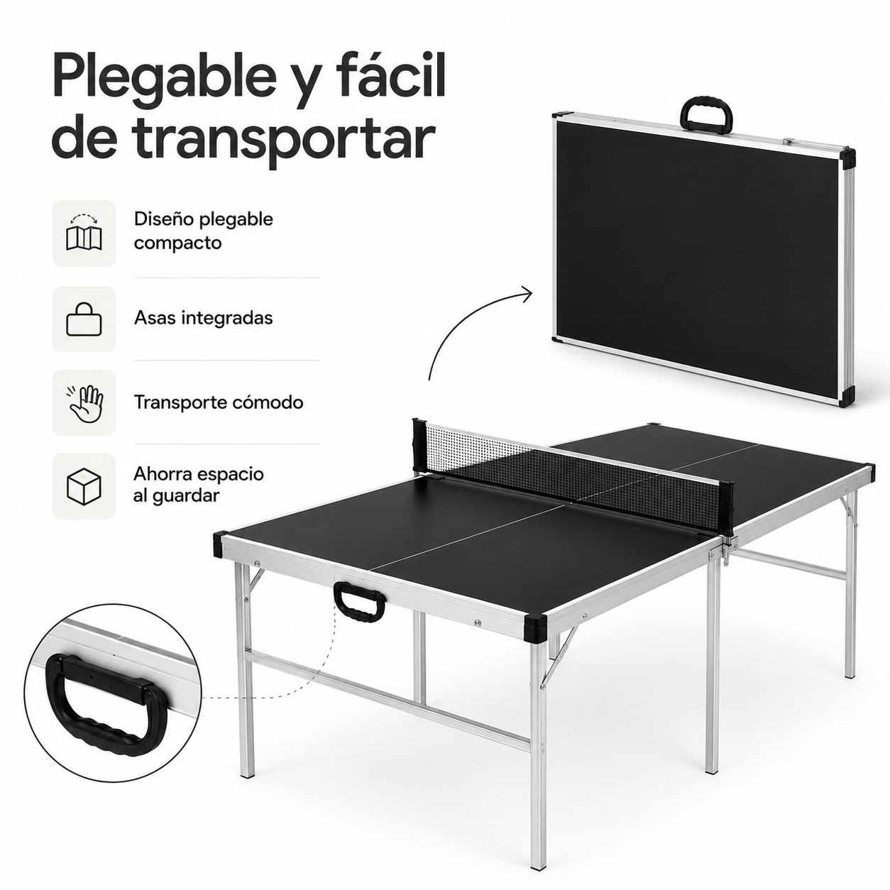 Mesa de Pingue-Pongue Dobrável com Rede 182x91 cm
