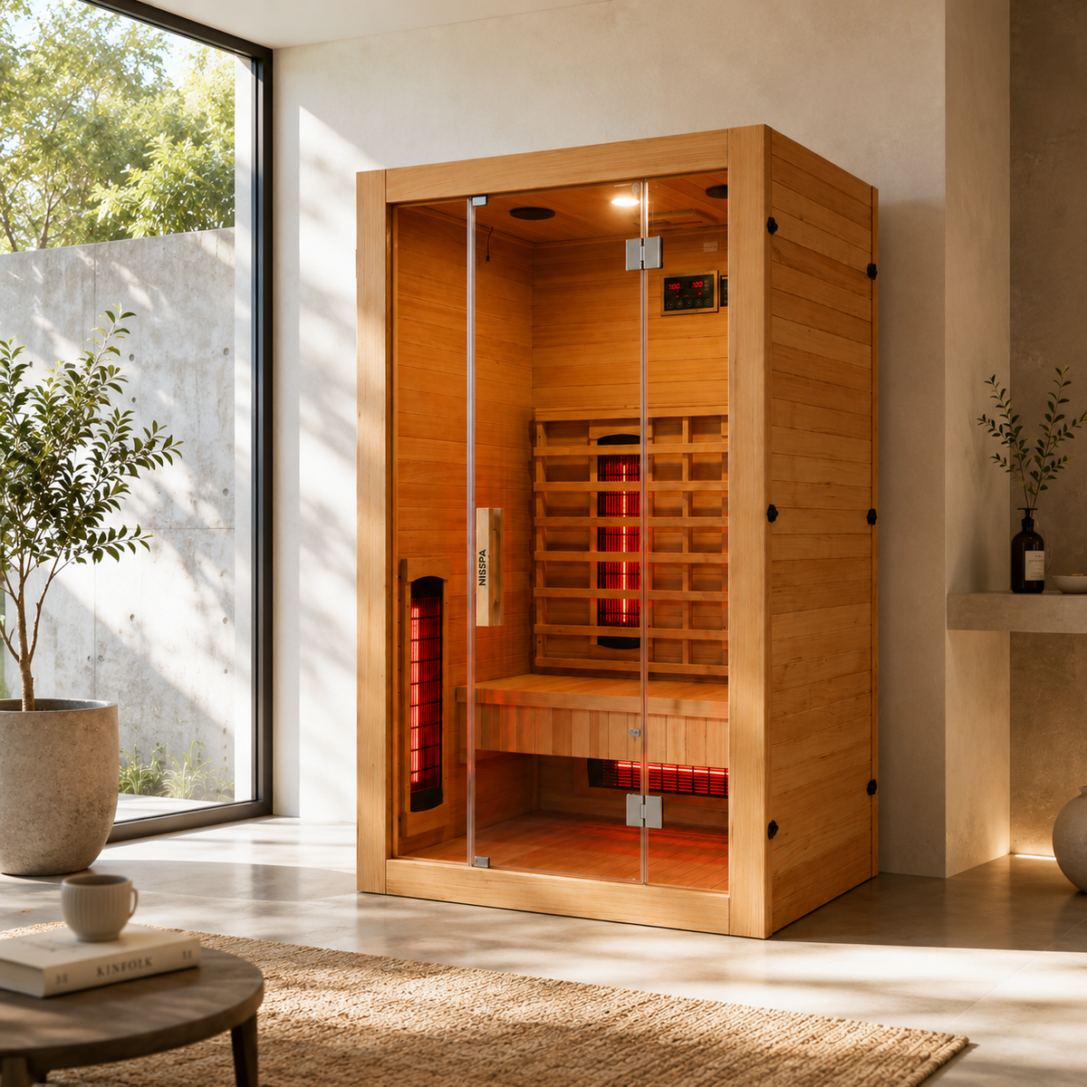 Sauna de infravermelhos para casa para 2 pessoas