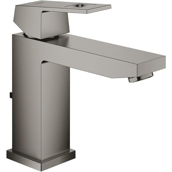 Grohe - Grifo de lavabo Eurocube con desagüe, Hard Graphite cepillado