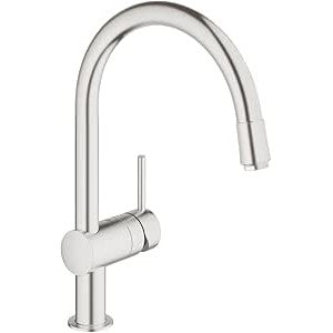 Grohe - Grifo de fregadero Minta, supersteel