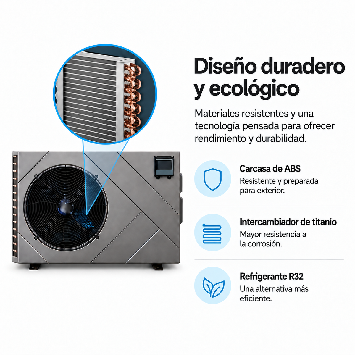 Pompa di calore per piscina Full Inverter Wifi Nix