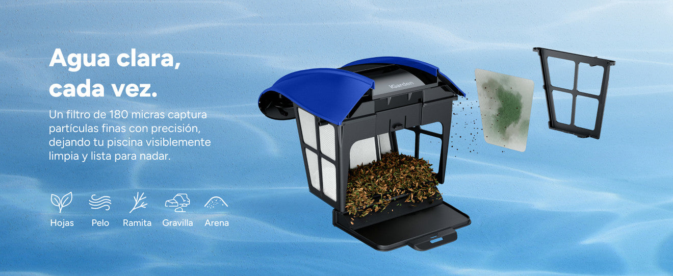 Robot nettoyeur de piscine sans fil automatique iGarden K40