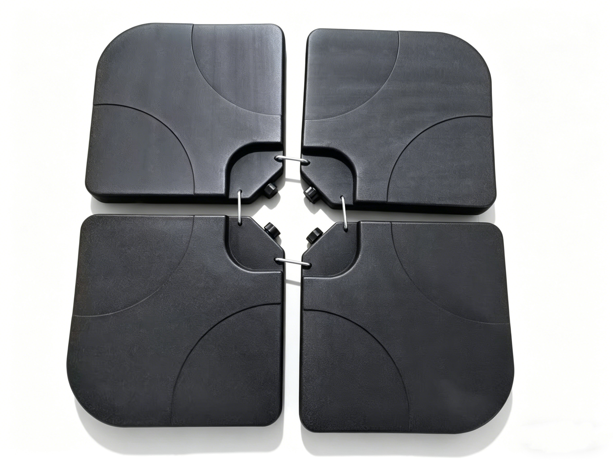 Base Modular Para Sombrilla 4 Piezas Rellenable Negro