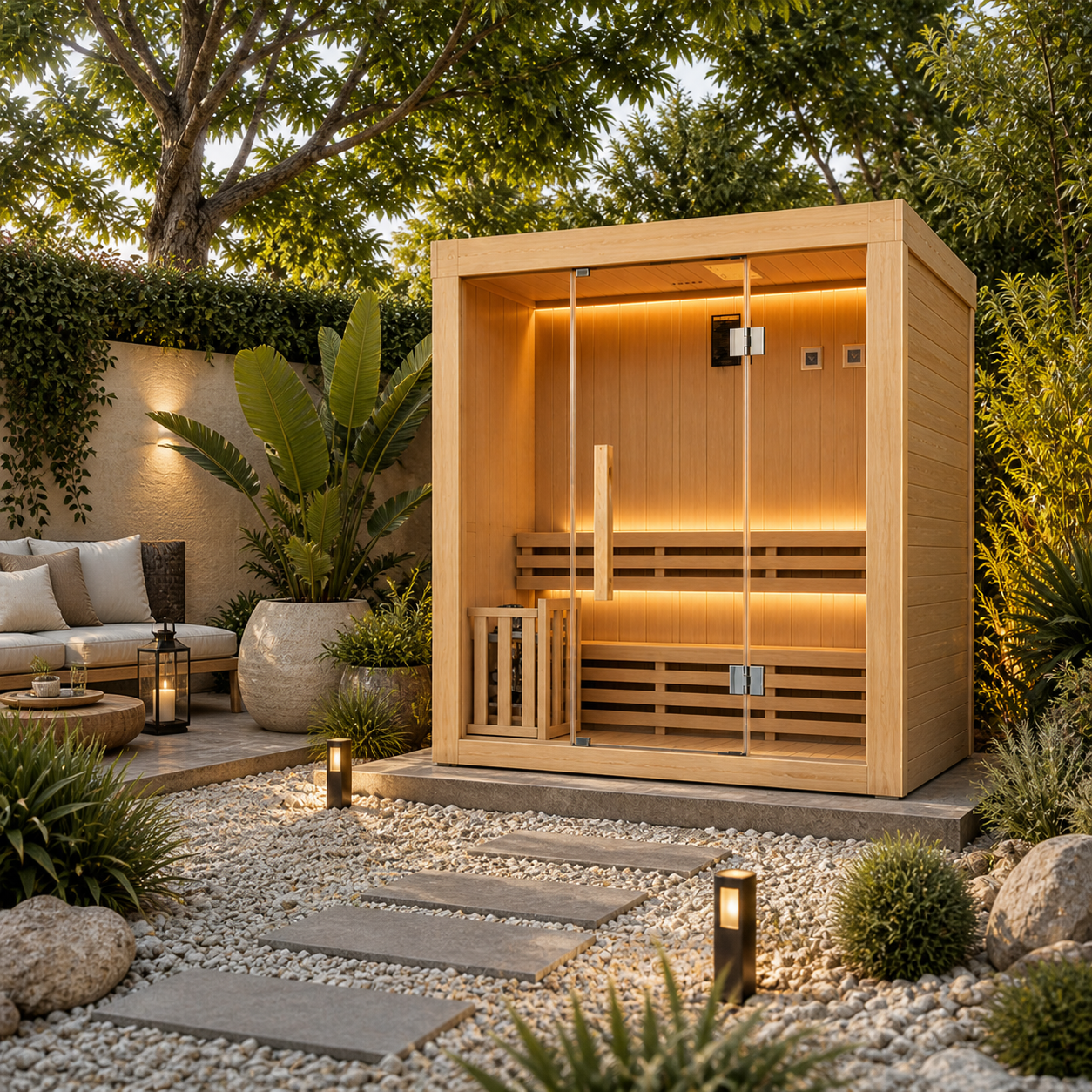 Nix Spa - Sauna tradicional 3 plazas vapor 3,5kW