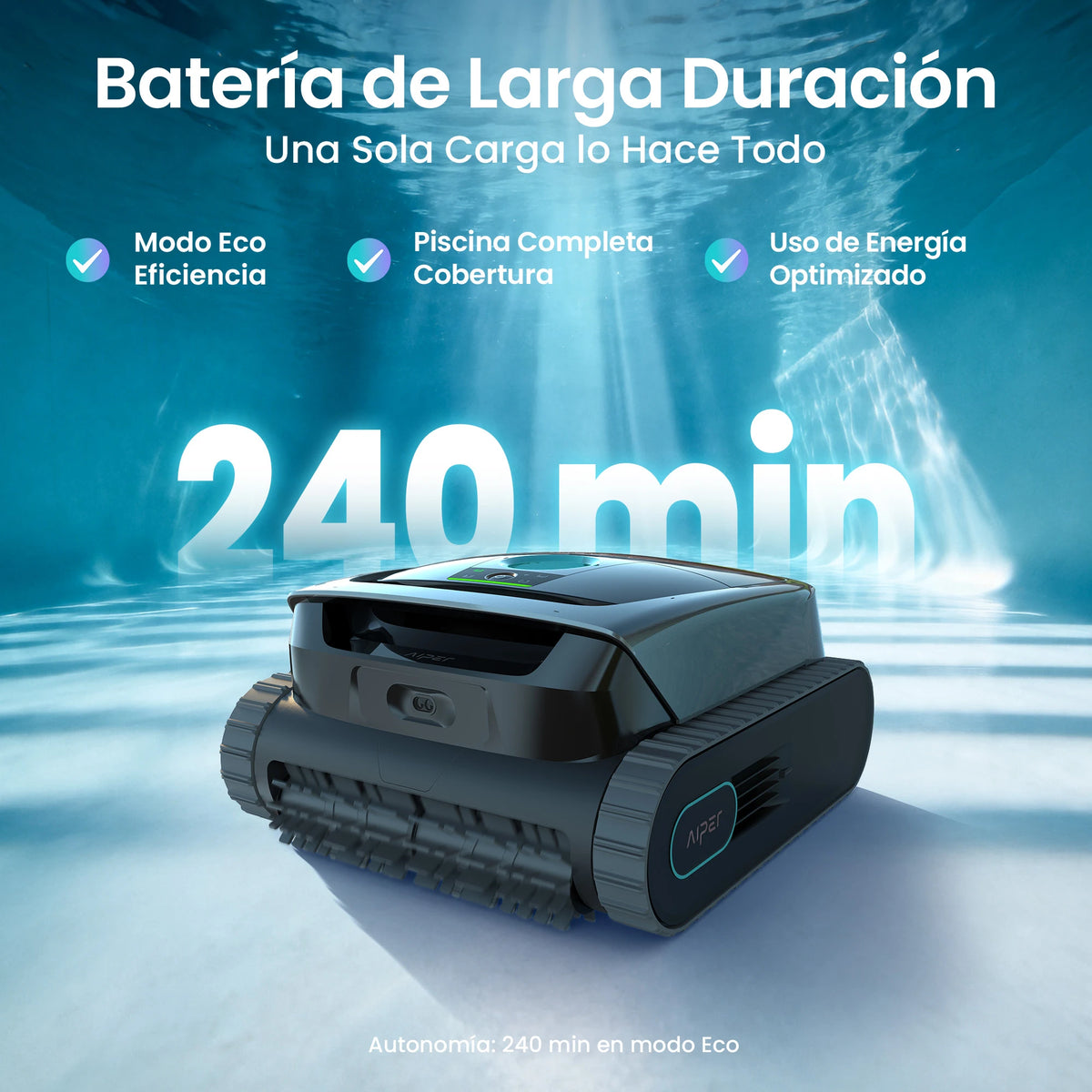Aiper Scuba S3 Robot Limpiafondos de piscina de batería sin cable