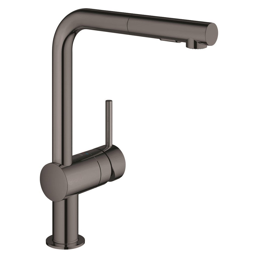 Grohe - Grifo de fregadero Minta con ducha extraíble Hard Graphite