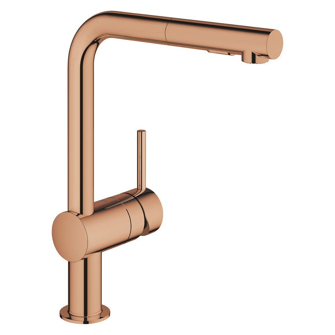 Grohe - Grifo de fregadero Minta con ducha extraíble Warm Sunset