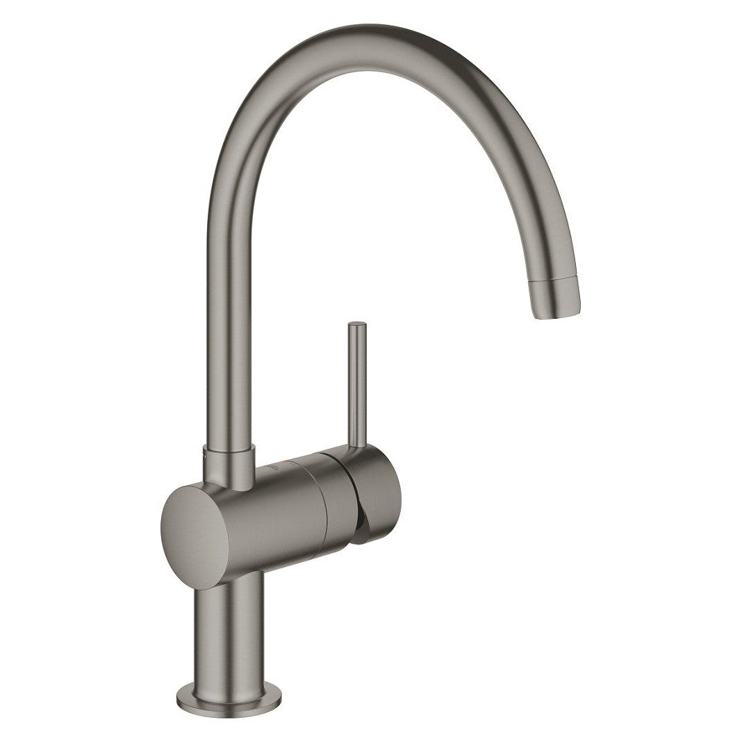 Grohe - Grifo de fregadero Minta Hard Graphite cepillado