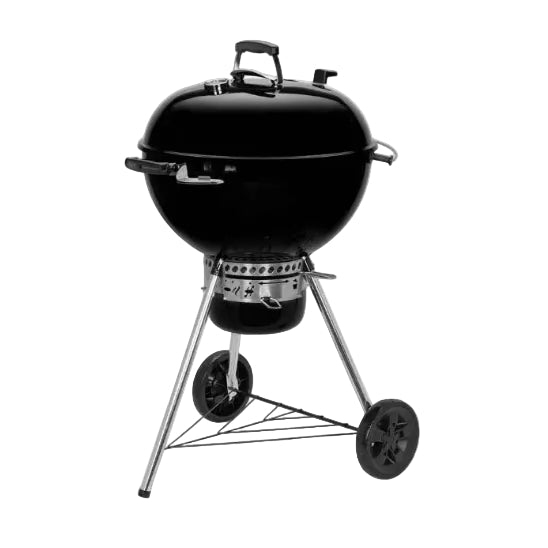 Barbecue Portatile a Carbone Rotondo con Coperchio
