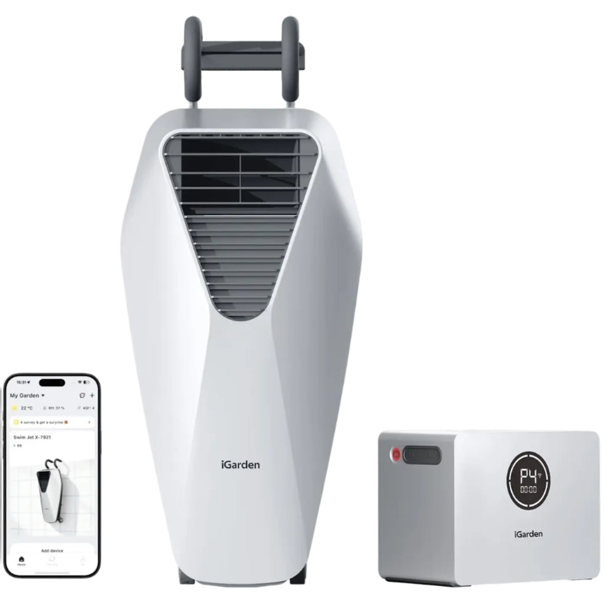 iGarden Swim Jet 5 Horas Máquina de Contracorriente Portátil para Piscina sin Obras en BricoandPool