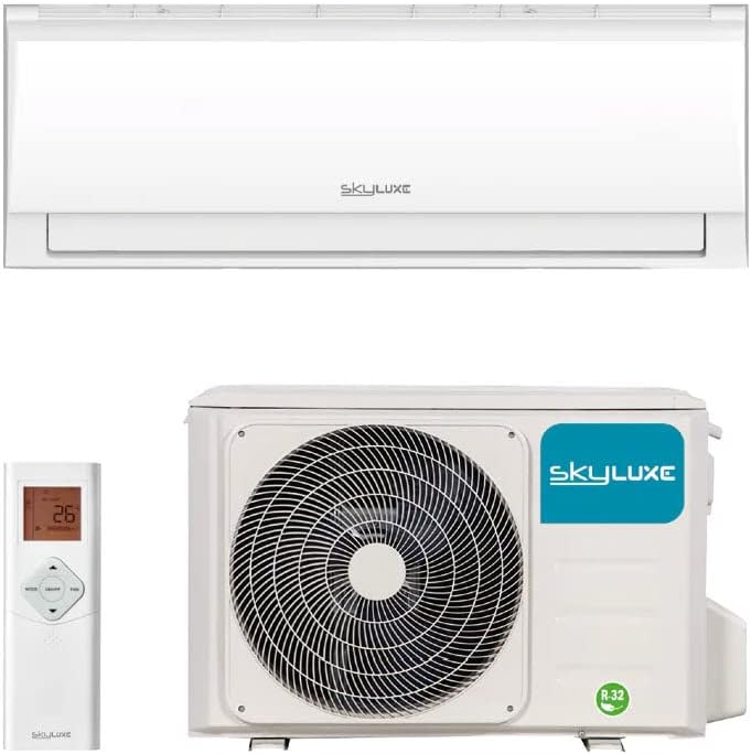 SKYLUXE SKY - Climatiseur Split Inverter, Puissance de refroidissement/Chauffage 2,6 kW, Puissance de refroidissement/Chauffage 2250 fg/h, 52 dB, Blanc