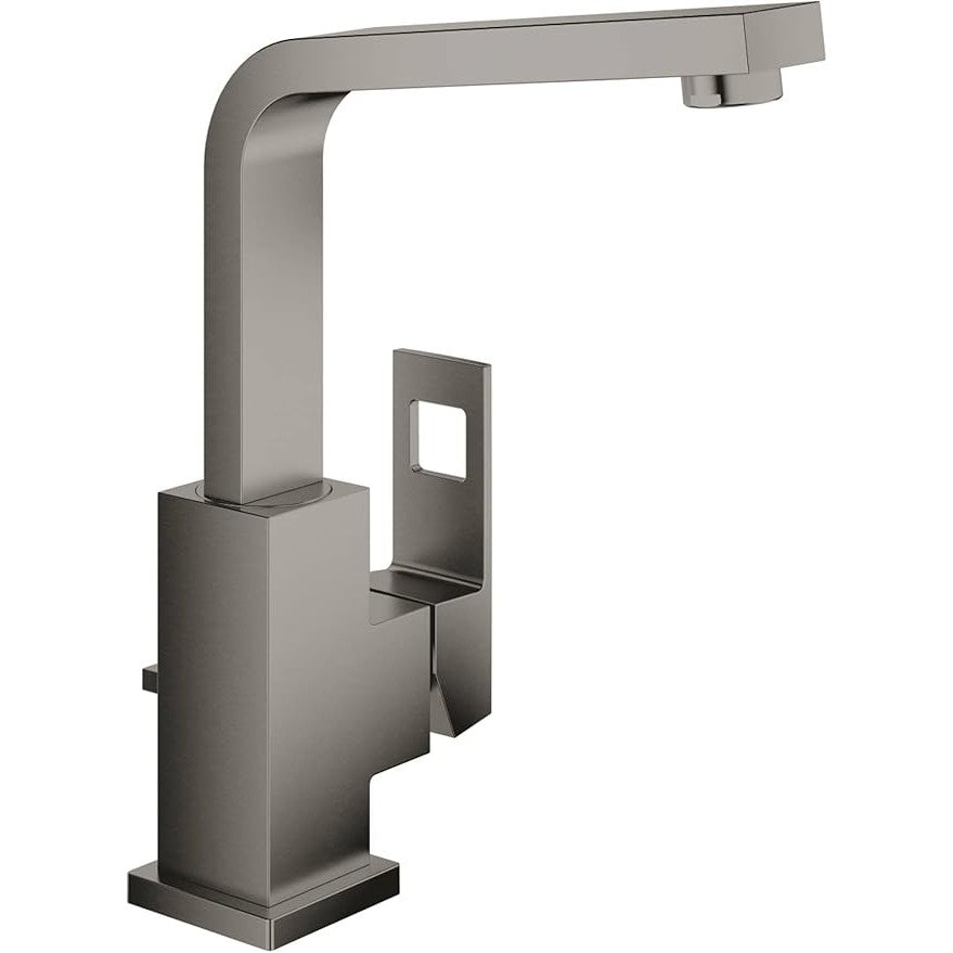 Grohe - Grifo de lavabo Eurocube con desagüe Hard Graphite cepillado