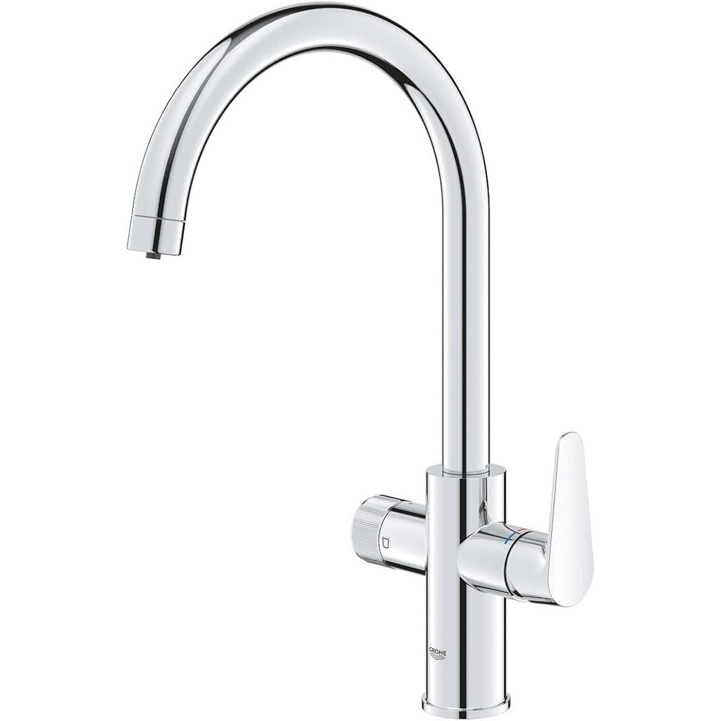 Grohe - Grifo de fregadero Blue Pure StartCurve con función de filtro cromo