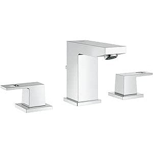 Grohe - Grifo de 3 orificios para lavabo Eurocube cromo