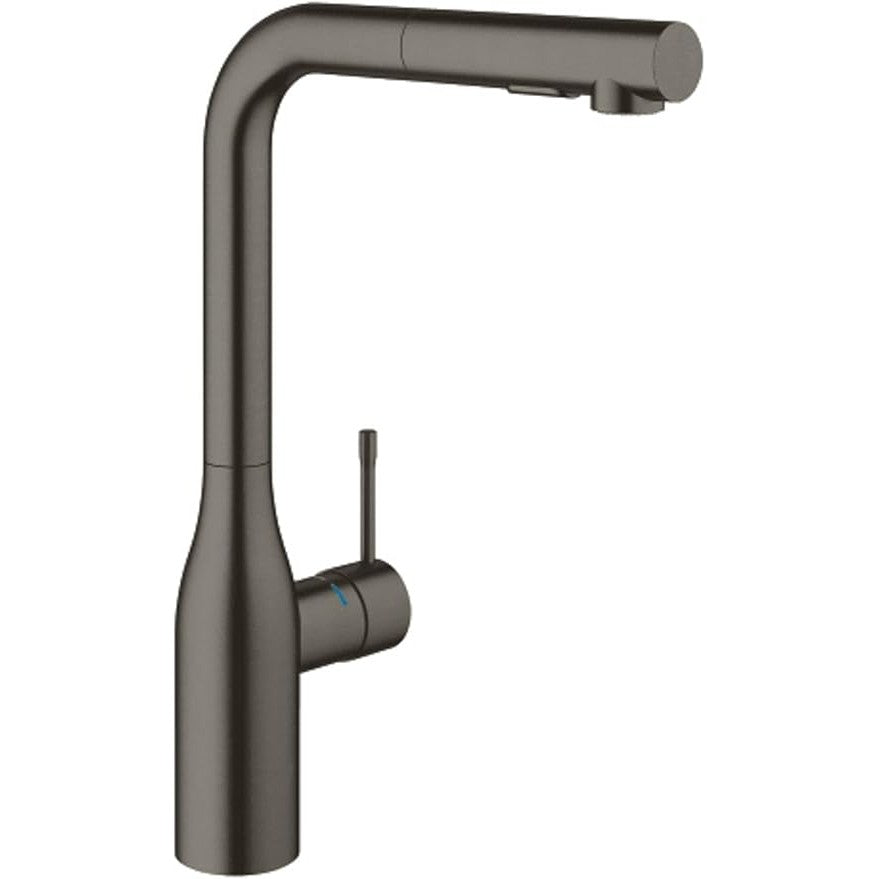 Grohe - Grifo de fregadero Essence grafito oscuro cepillado