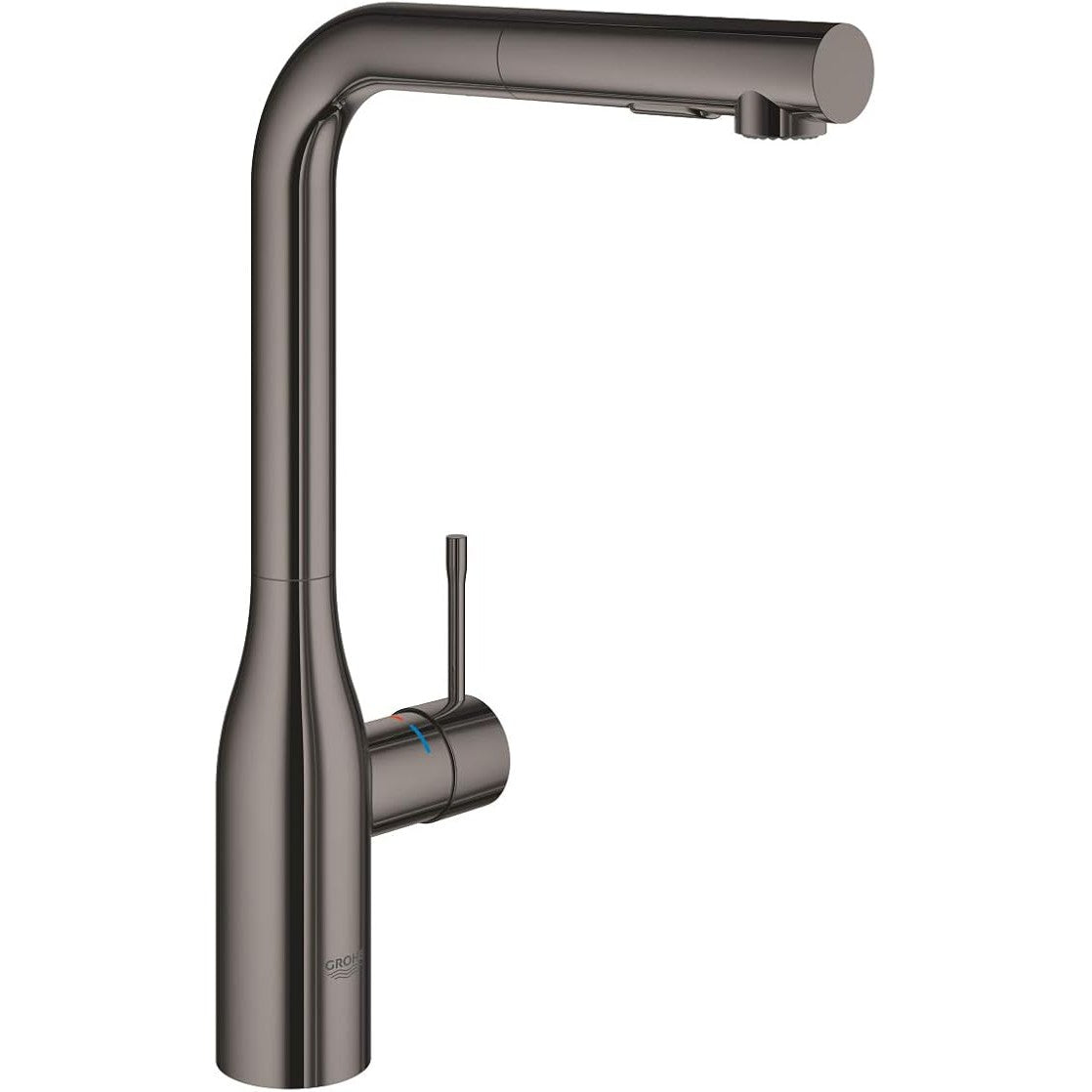 Grohe - Grifo monomando de fregadero Essence grafito oscuro