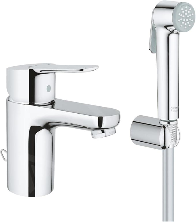 Grohe  - Grifo de lavabo con ducha de bidé BauEdge cromo